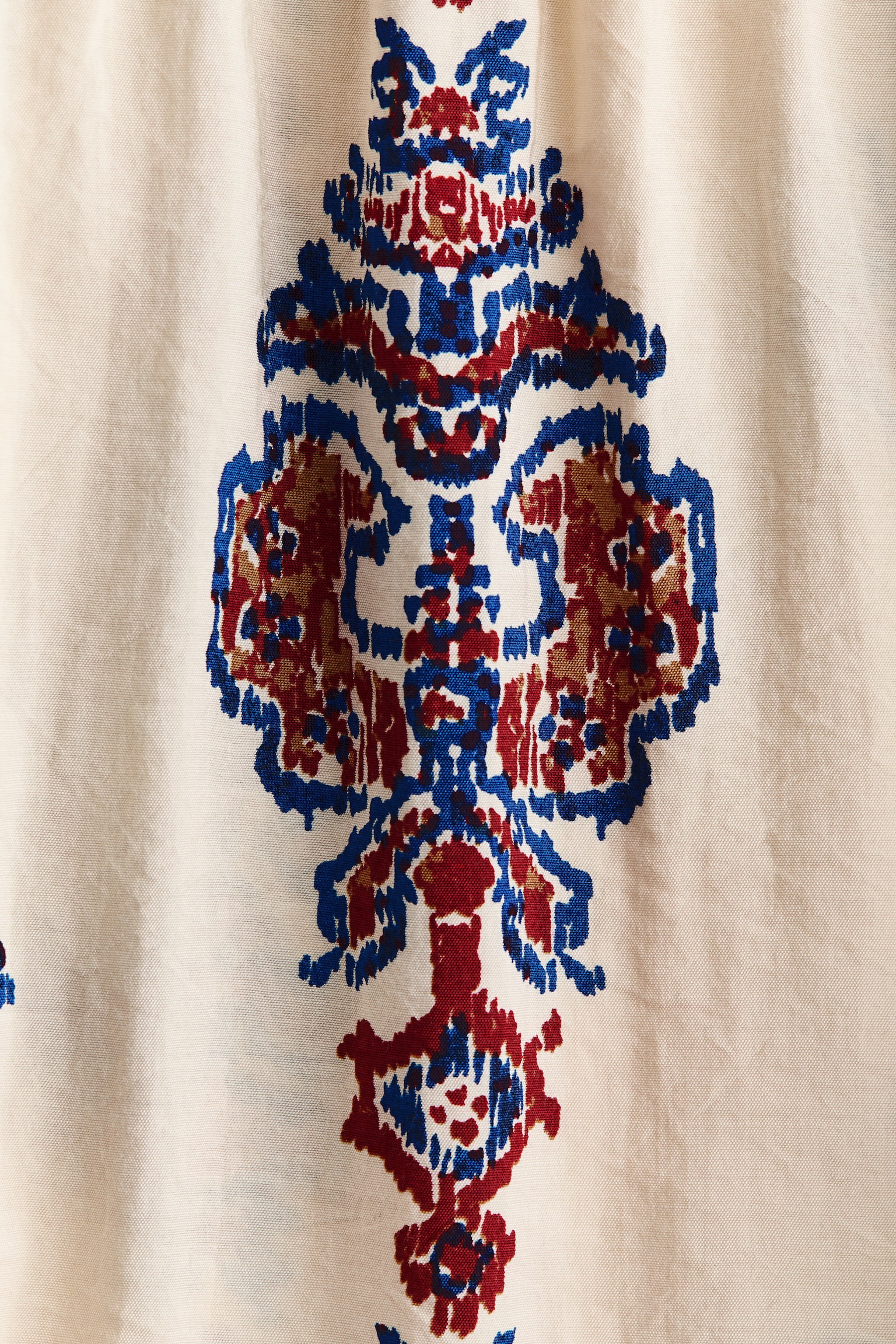 Chân váy xoè - Màu be nhạt/Hoa văn/Màu nâu đậm - 5