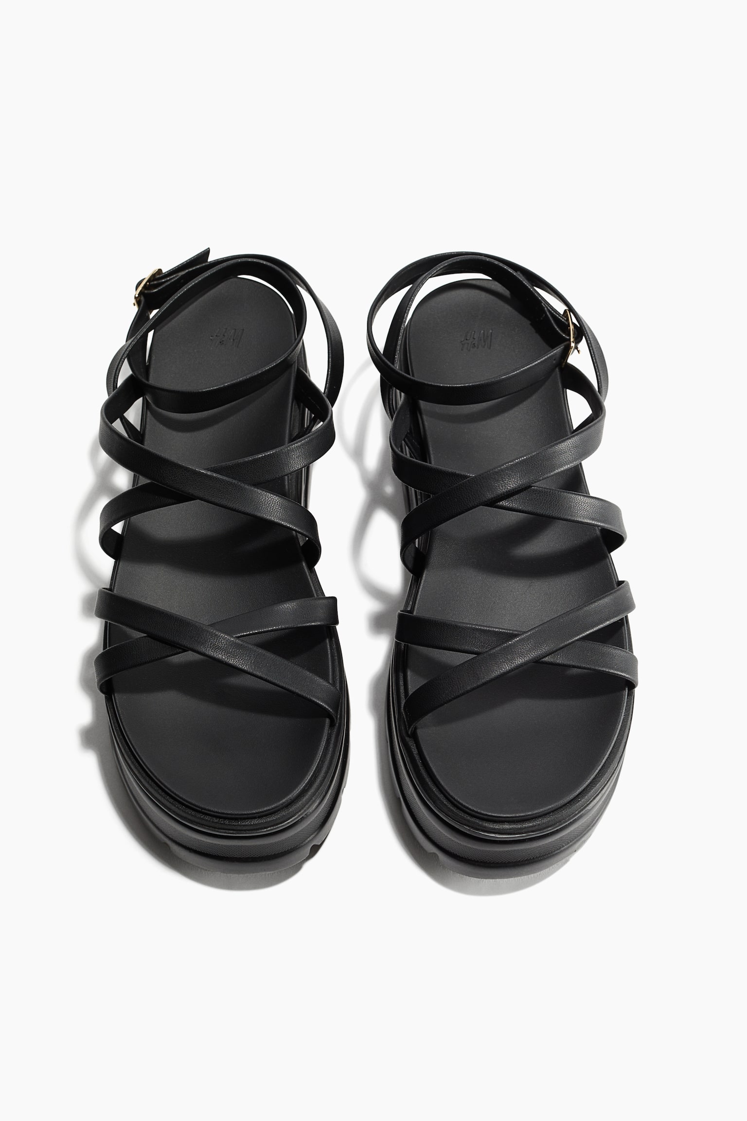 Chunky platform sandals - Black - 2