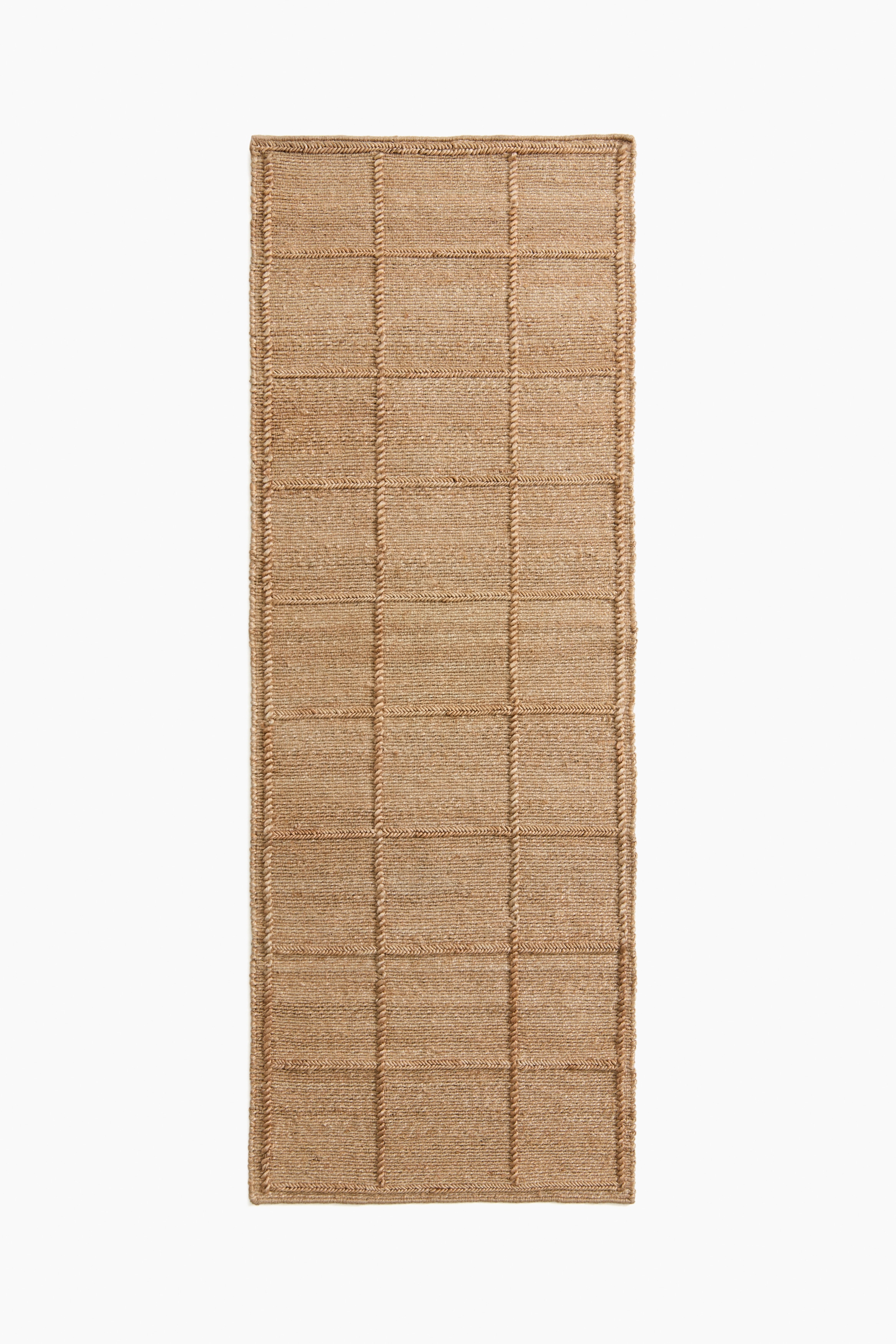 Tapis de couloir texturé en jute