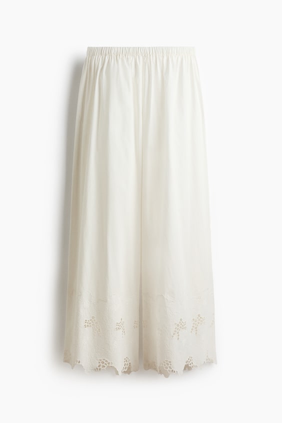 Женские брюки H&M Wide-Leg Poplin Beach Pants