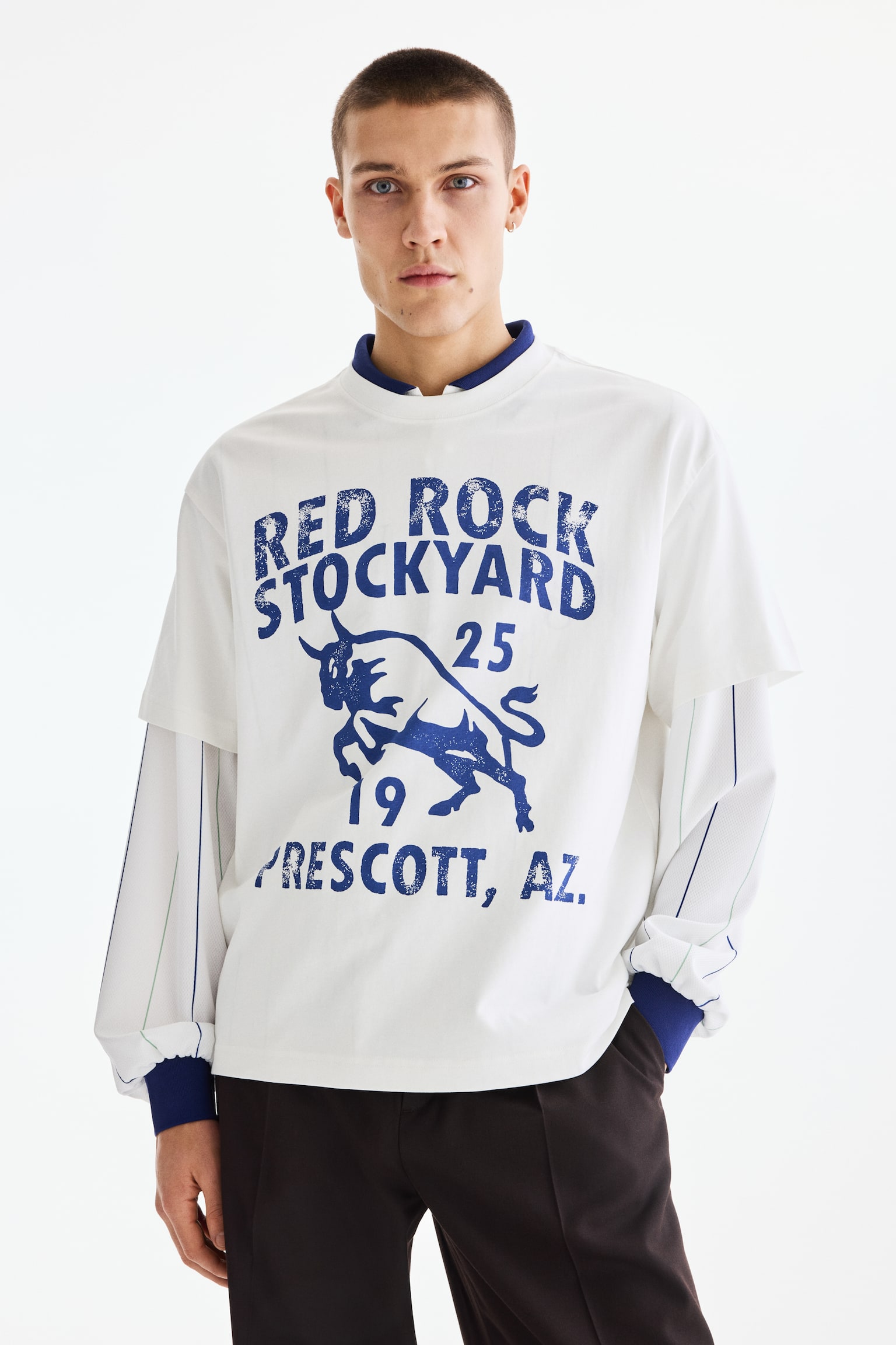 Loose Fit Printed T-shirt - White/Red Rock/Black/Phys. Ed. Class/Black/Campioni Del Mondo/Black/Brooklyn/White/Landry's/Khaki green/Adapt/Light blue/Le Club Bleu/White/Pasta/Dark turquoise/Allotment/White/The Soul's Garden/White/Beach/Brown/Street hoops/Blue/Still Water/Brown/Adapt - 3