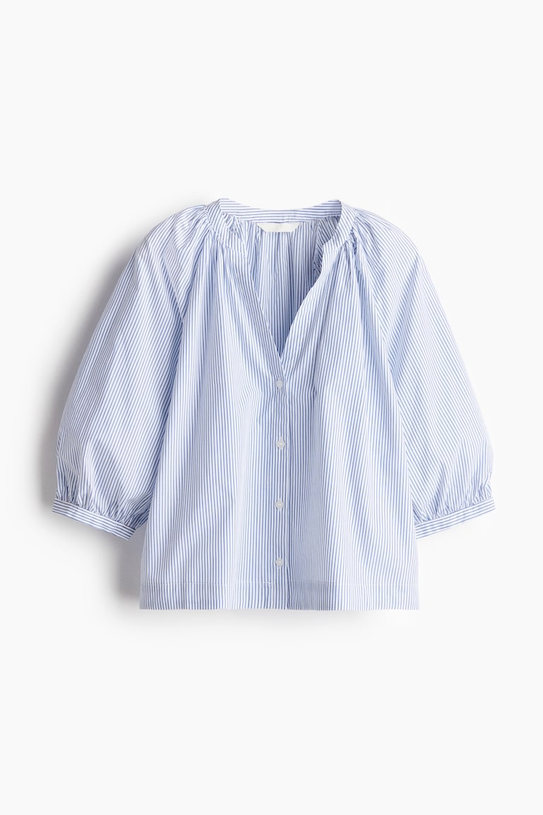Bluza od puplina s balon rukavima