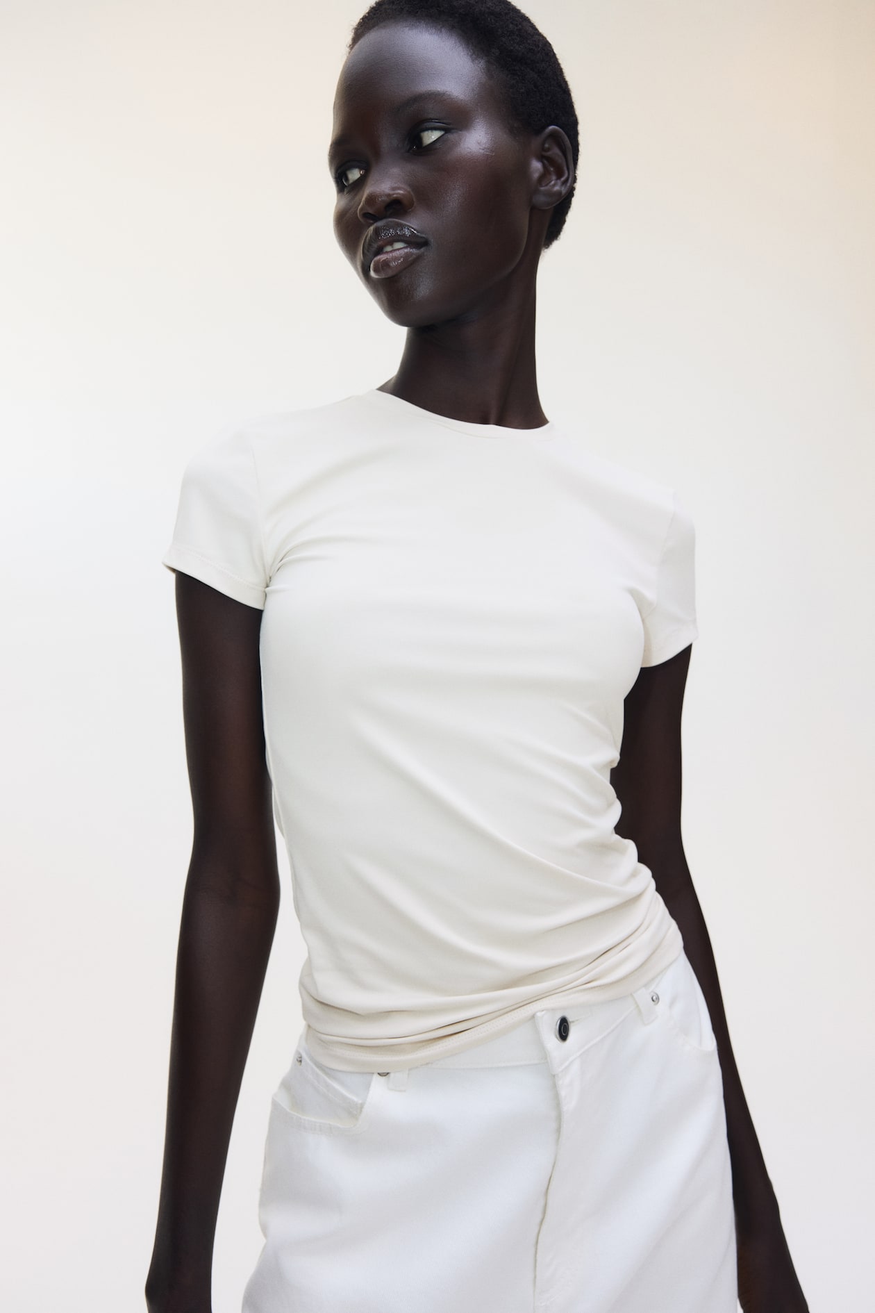 Fitted Microfiber T-shirt