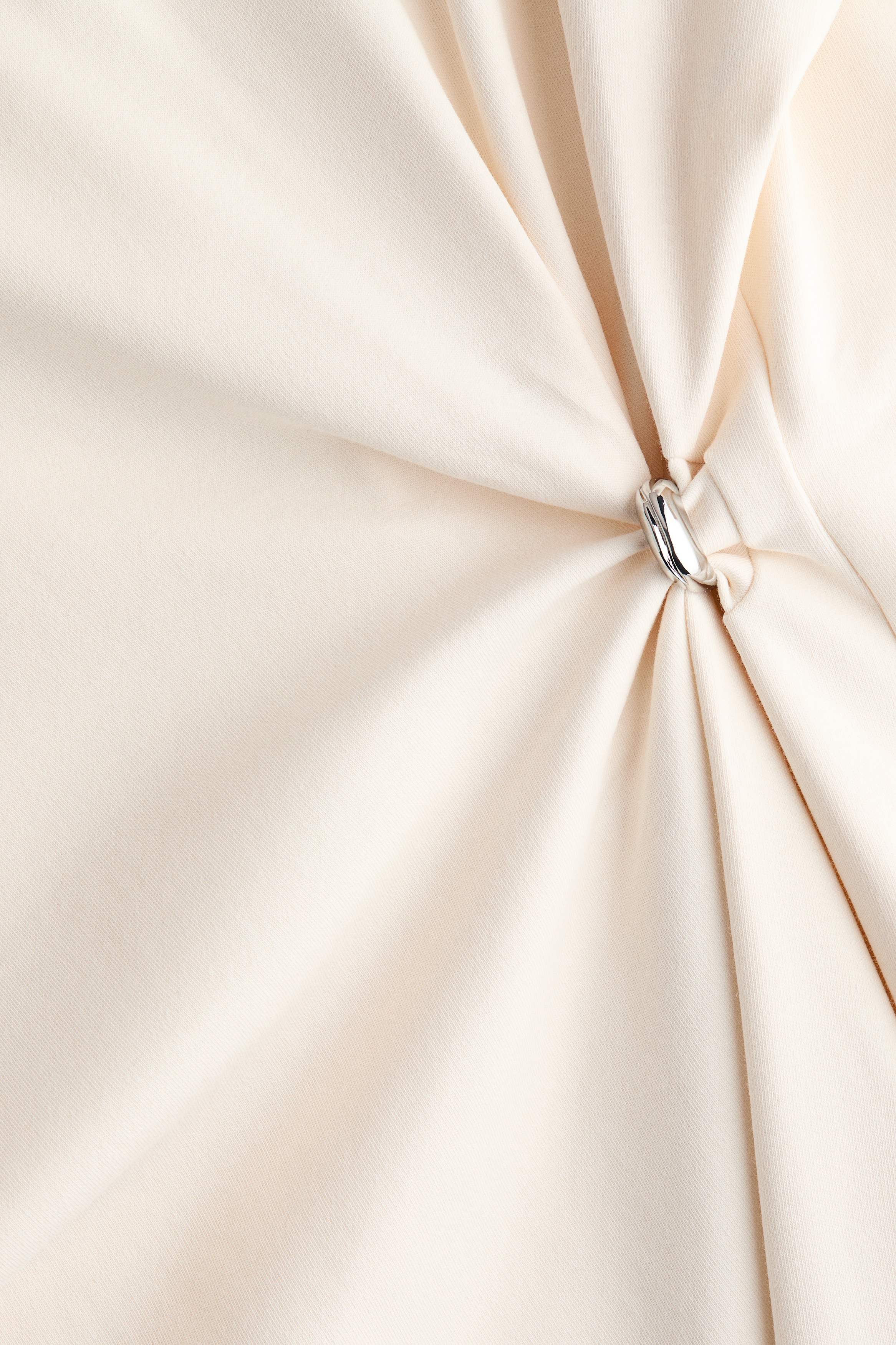 Draped-detail asymmetric top