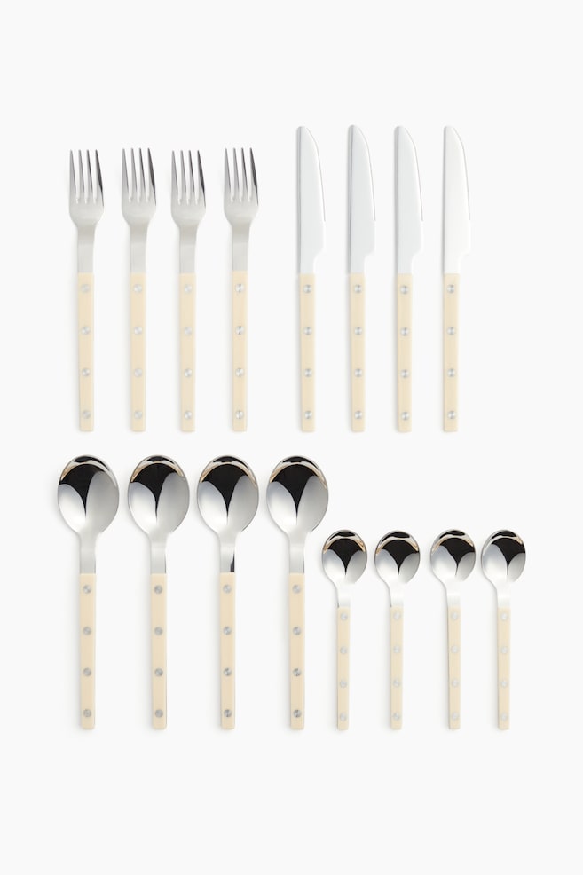 16-Piece Cutlery Set - Light beige - 1