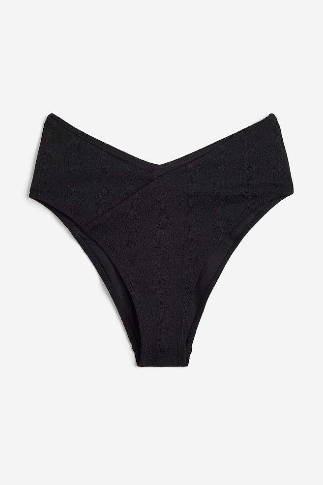 High Waist Cheeky Bikini bottoms - Svart - 2