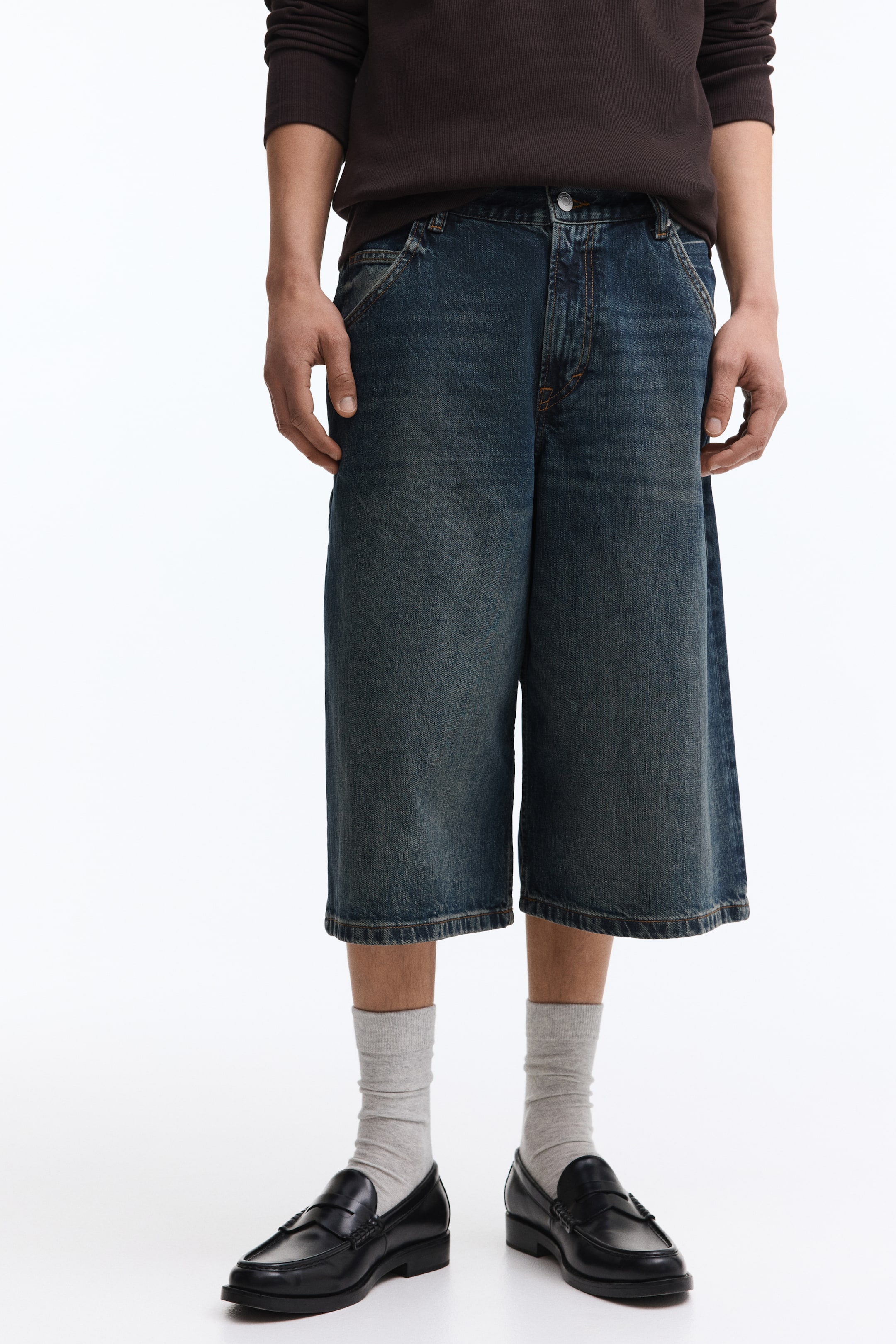 Short ample en denim