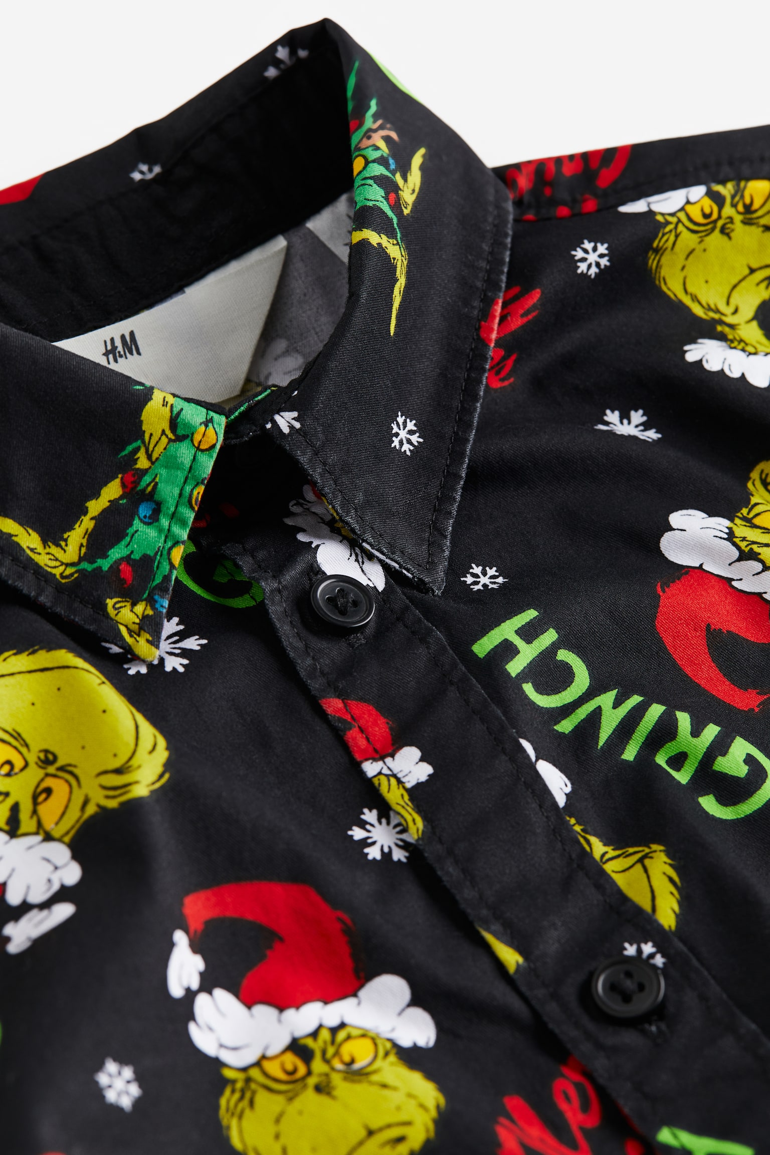 Patterned shirt - Black/The Grinch - 2