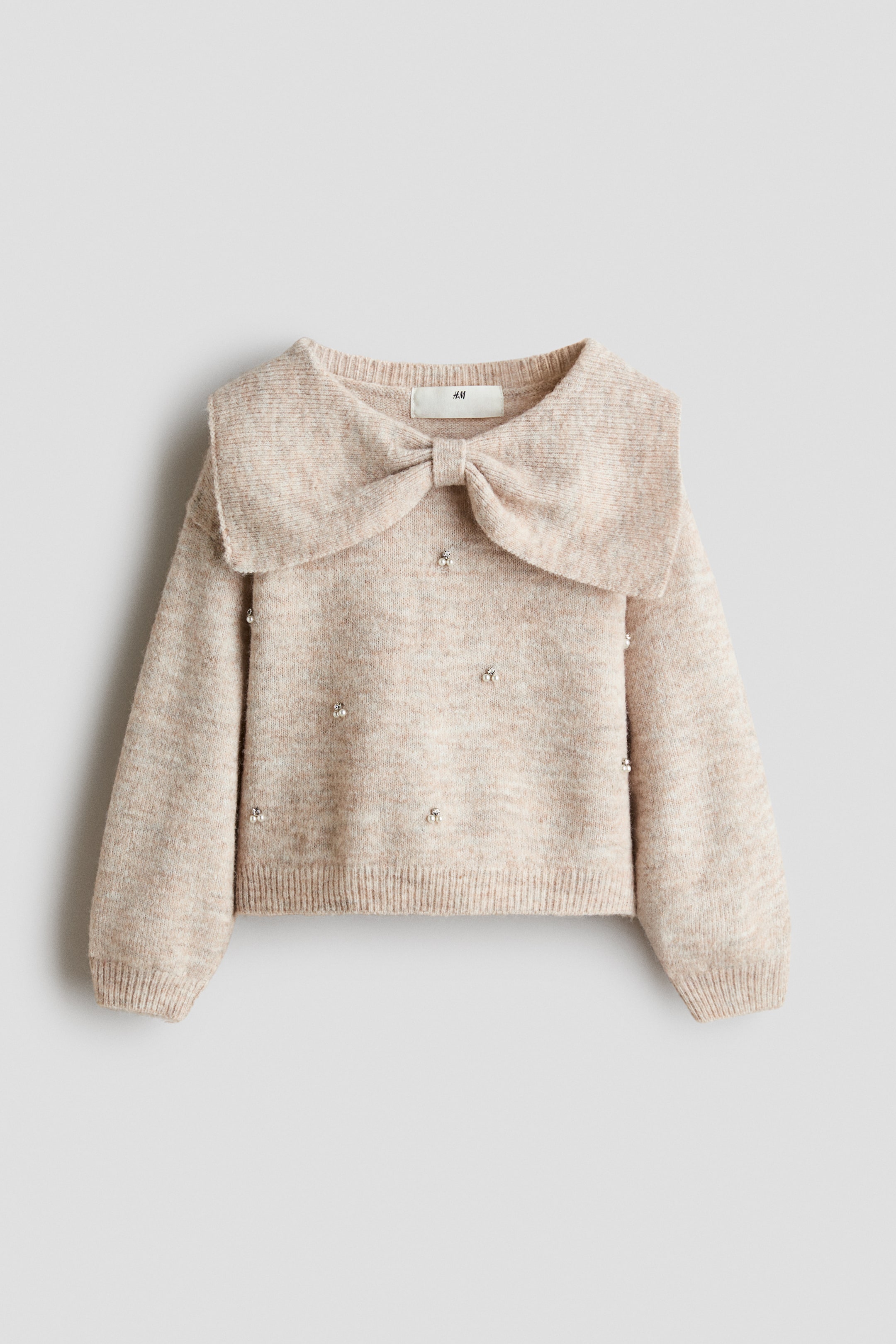 View larger image: Appliquéd jumper - Beige marl - Kids | H&M 1