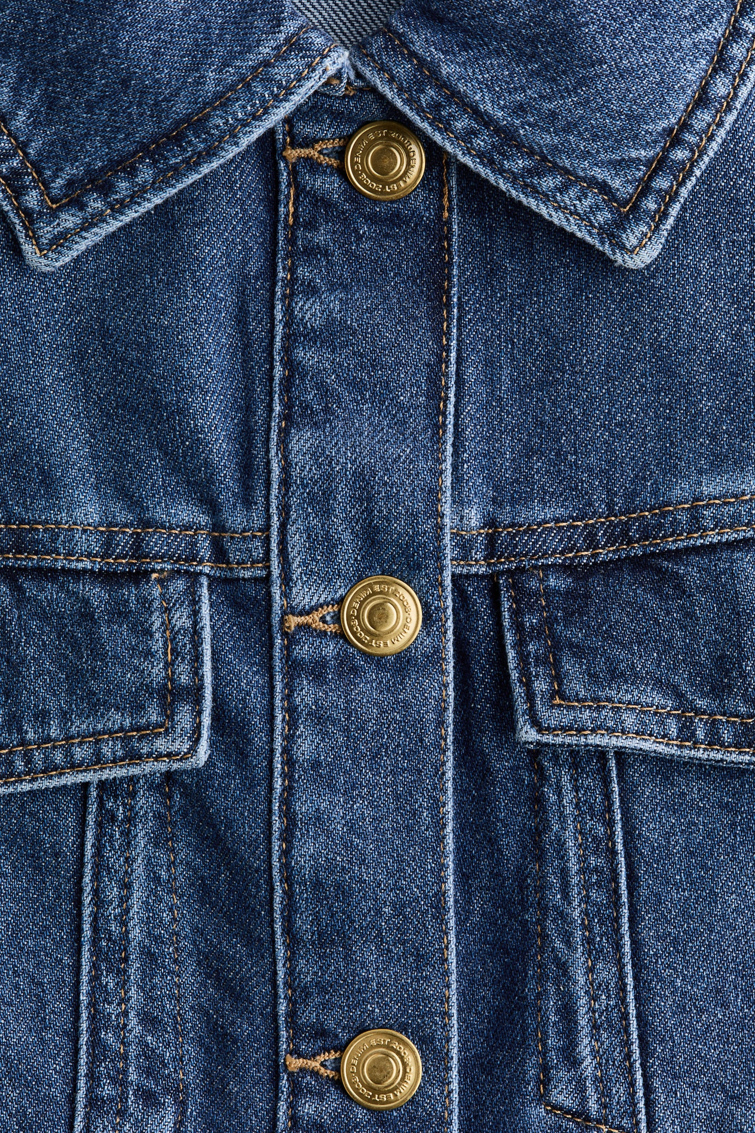 Denim peplum jacket - Denim blue/Light denim blue - 5