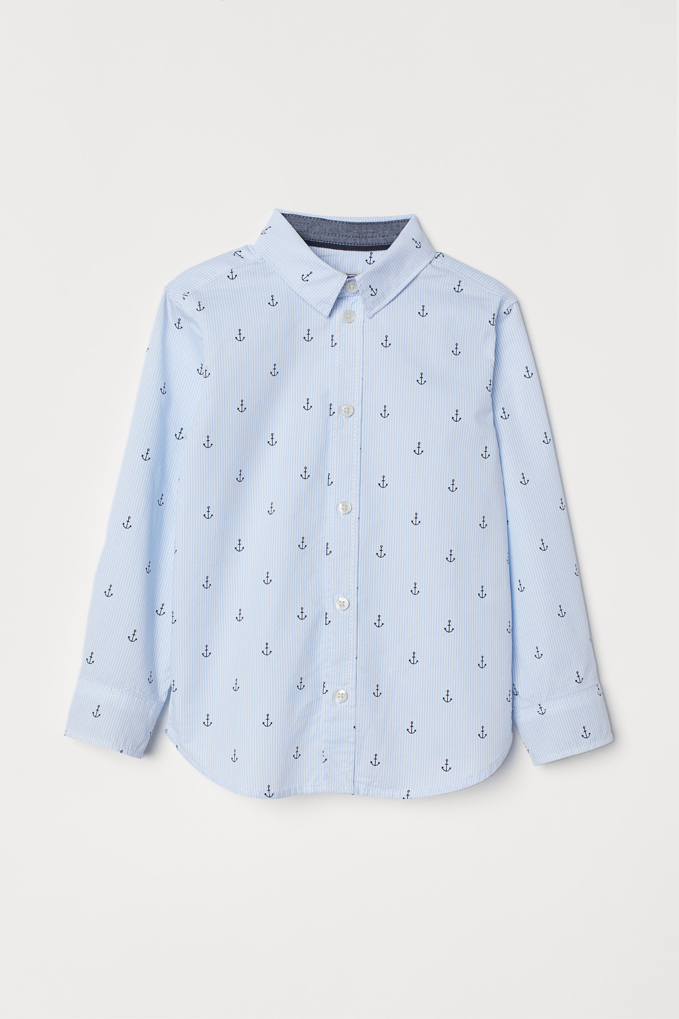 Größeres Bild ansehen: Baumwollhemd - Hellblau/Anker - Kids | H&M DE 1