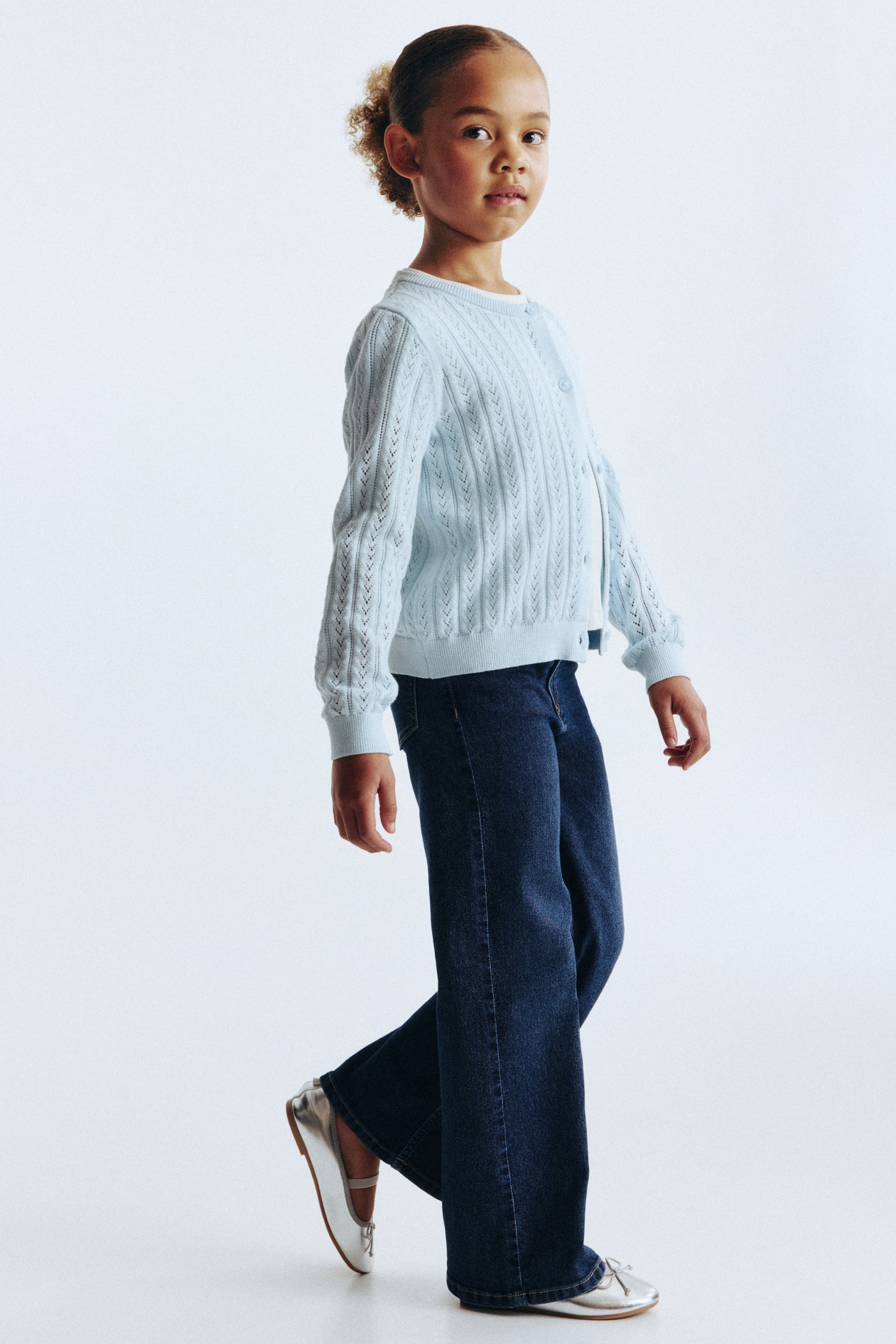 Agrandir l'image: Superstretch Wide Leg Jeans - Bleu denim foncé - ENFANT | H&M FR 2
