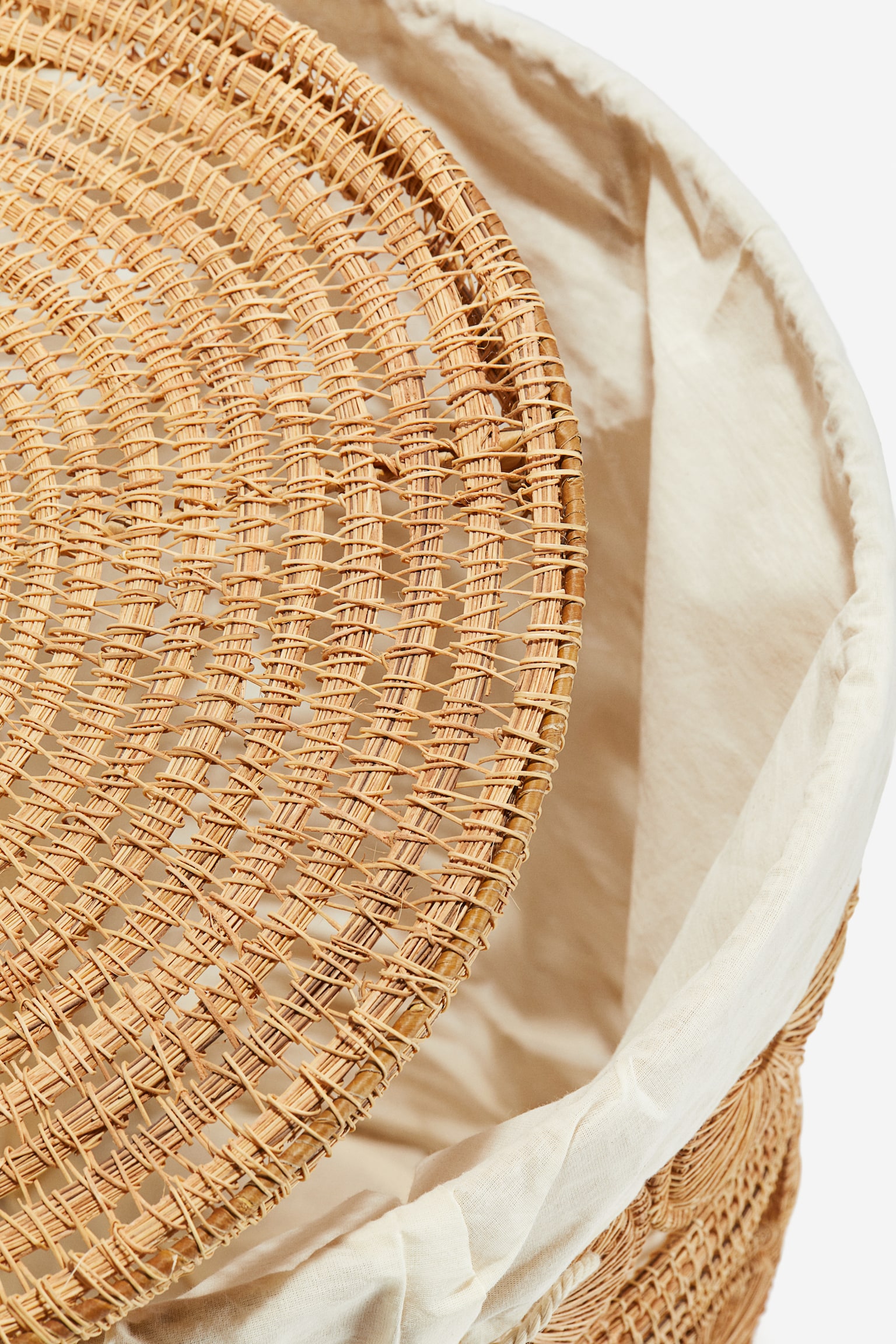 Straw laundry basket - Light beige - 2