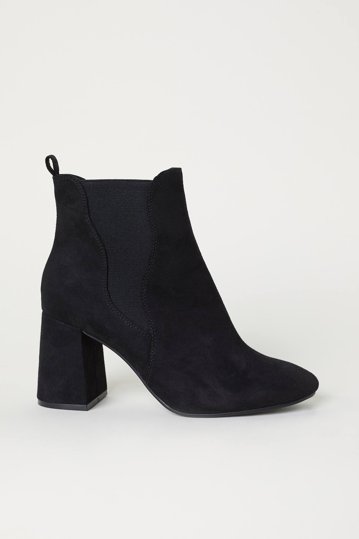 Caoutchouc Botte Fille H&m Bottes De Hauteur Genou Noir FEMME