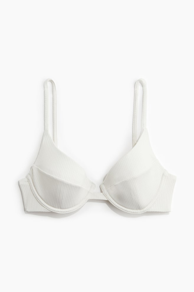Padded bikini top - White - 1