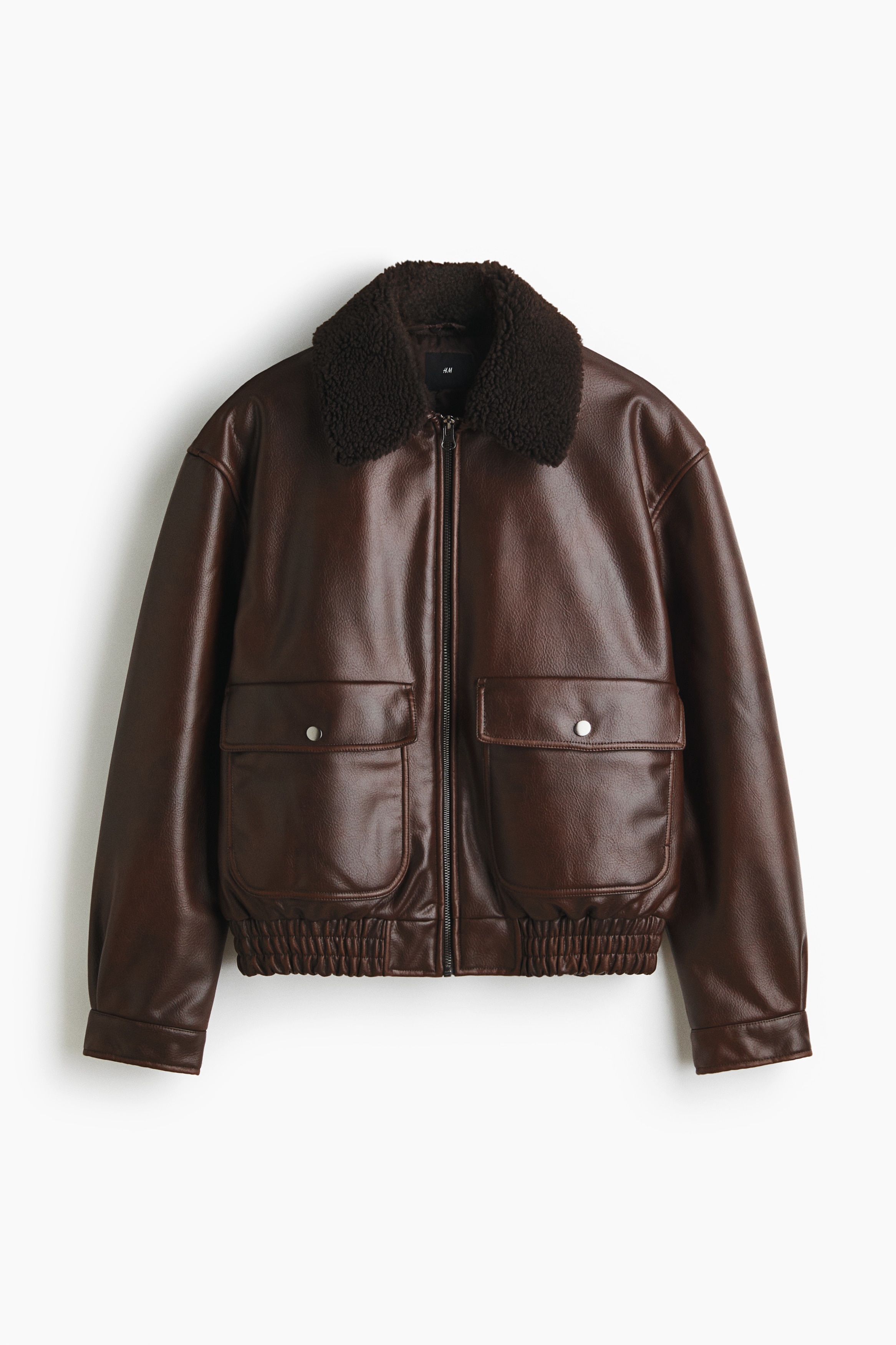 H & M - Wattierte Fliegerjacke - Braun - Herren