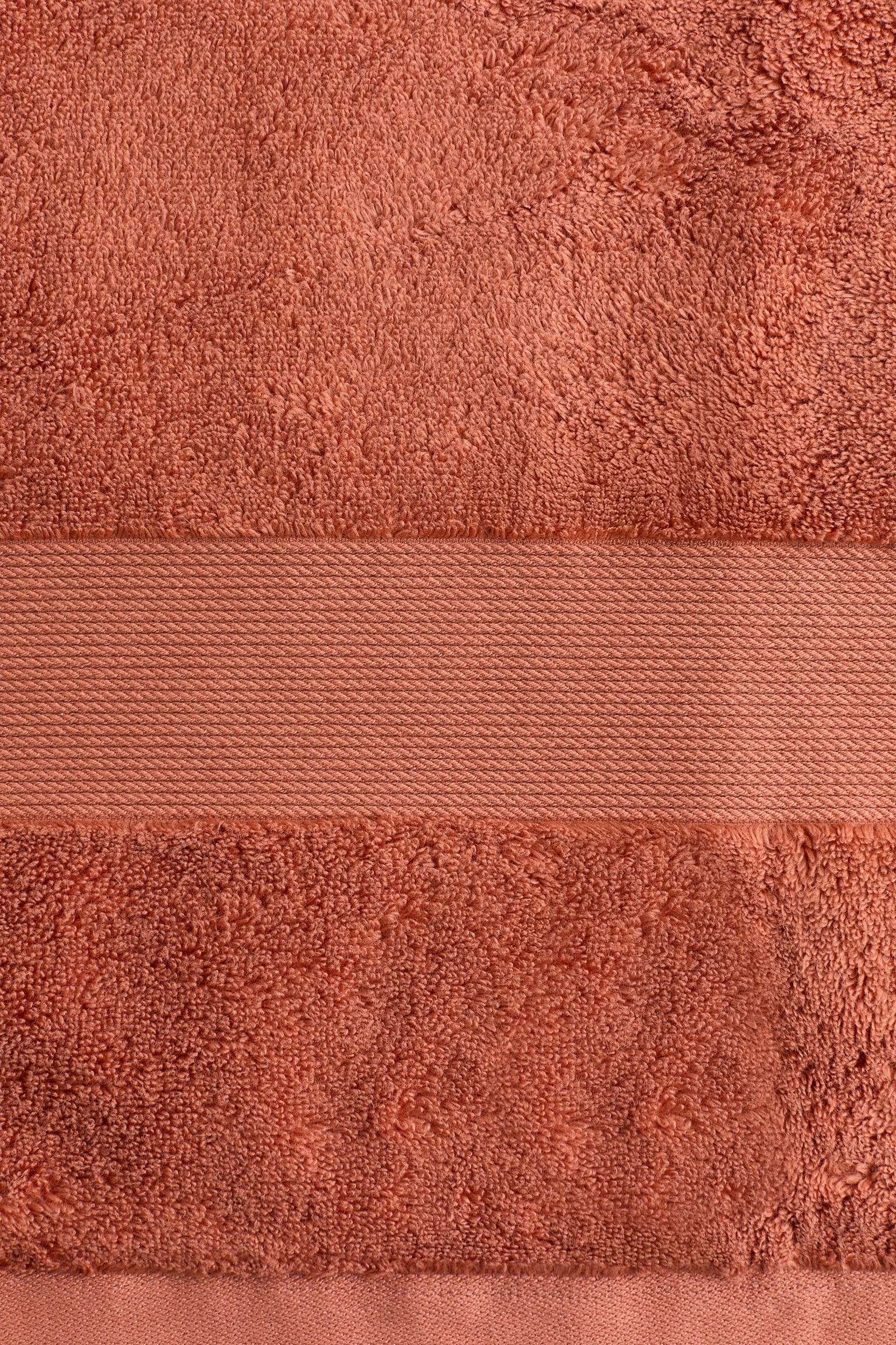 Soft terry hand towel - Rust red/Light beige/Powder pink/White/Dusty brown - 3