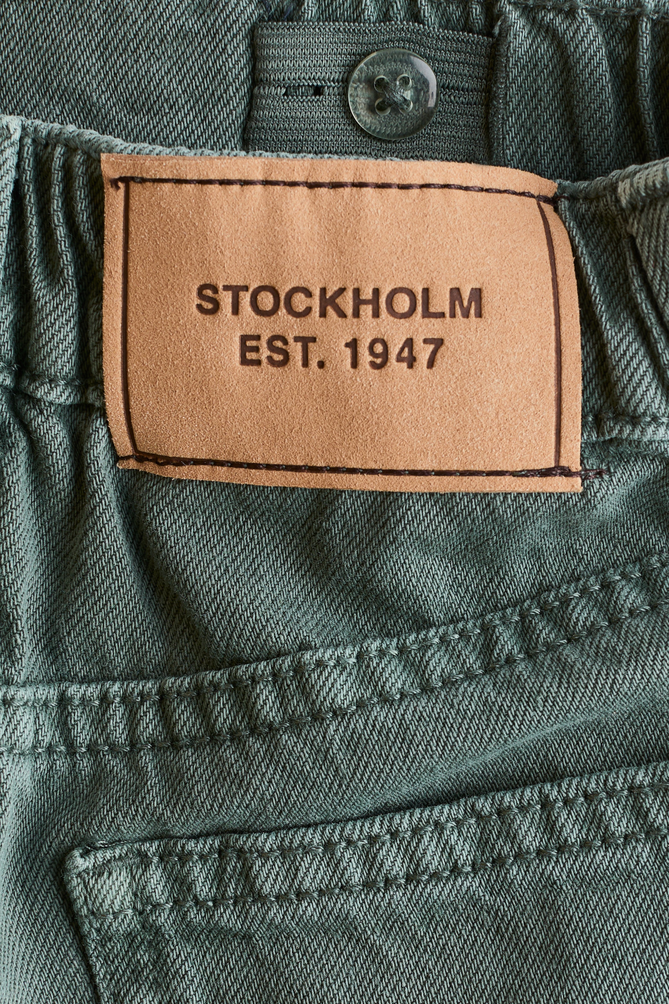 Pantalon tonneau en sergé