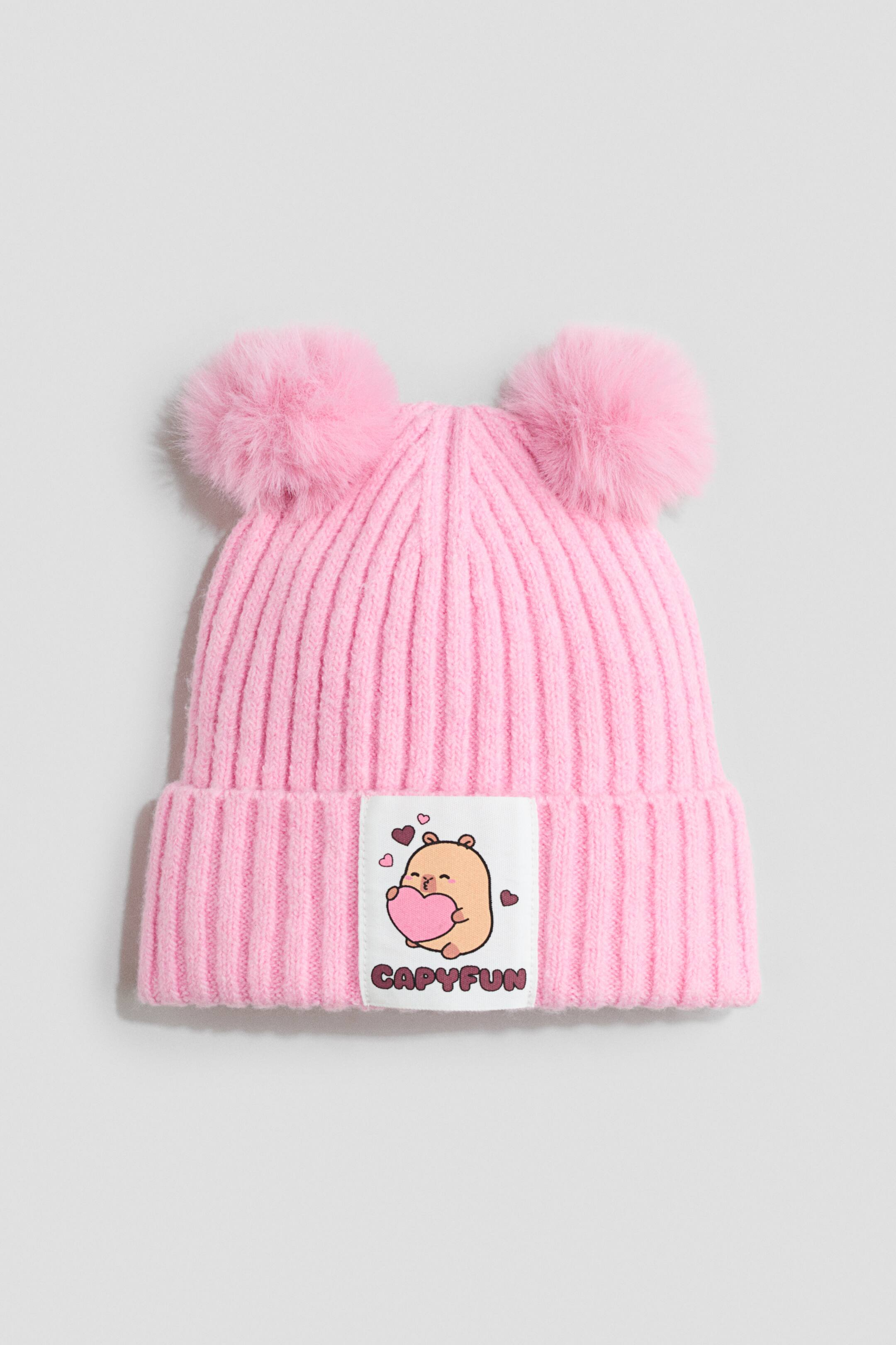 View larger image: Beanie - Pink/CapyFun - Kids | H&M 1