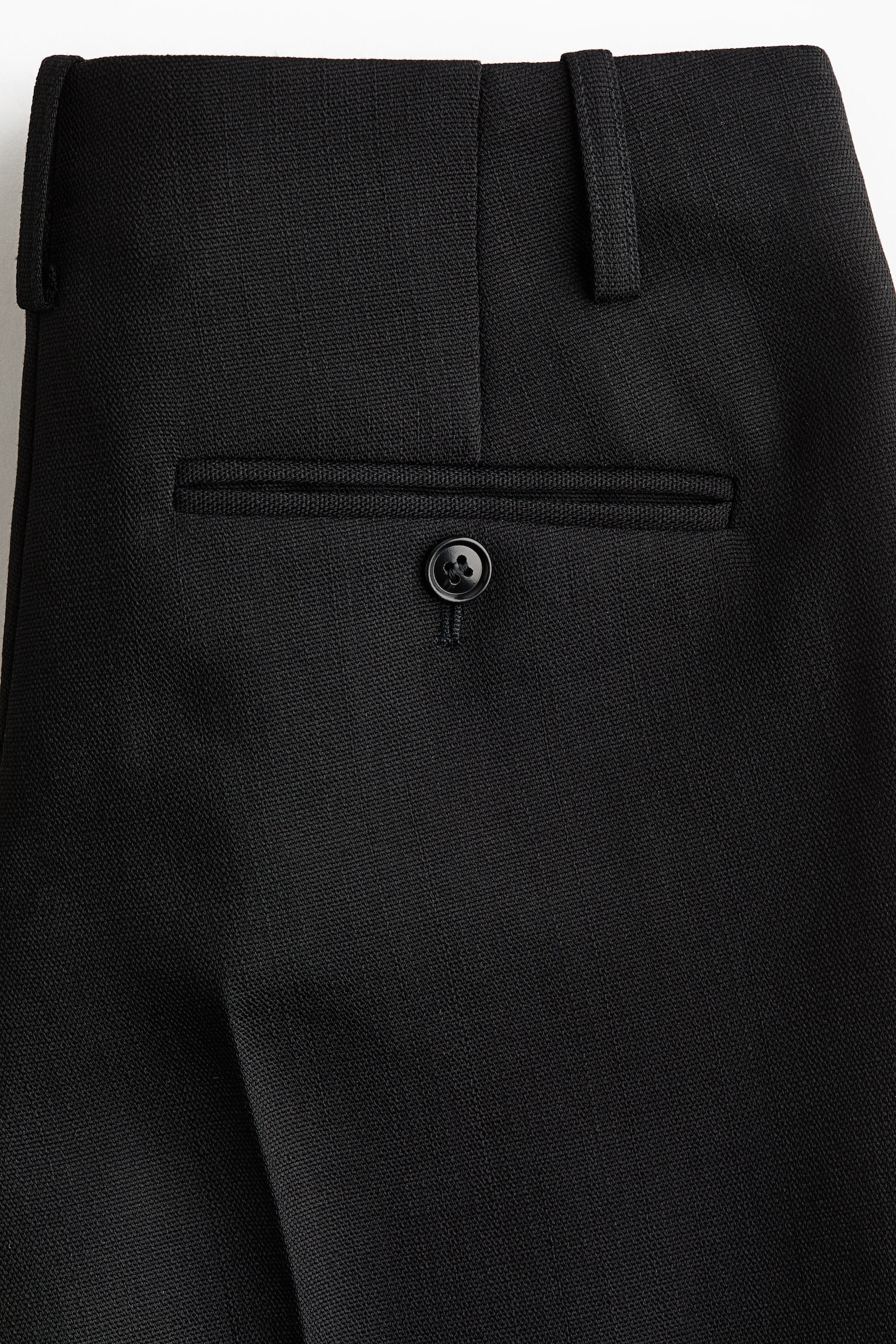 Женские брюки H&M Straight-Leg Tailored Wool, цвет: Чёрный — фото 7