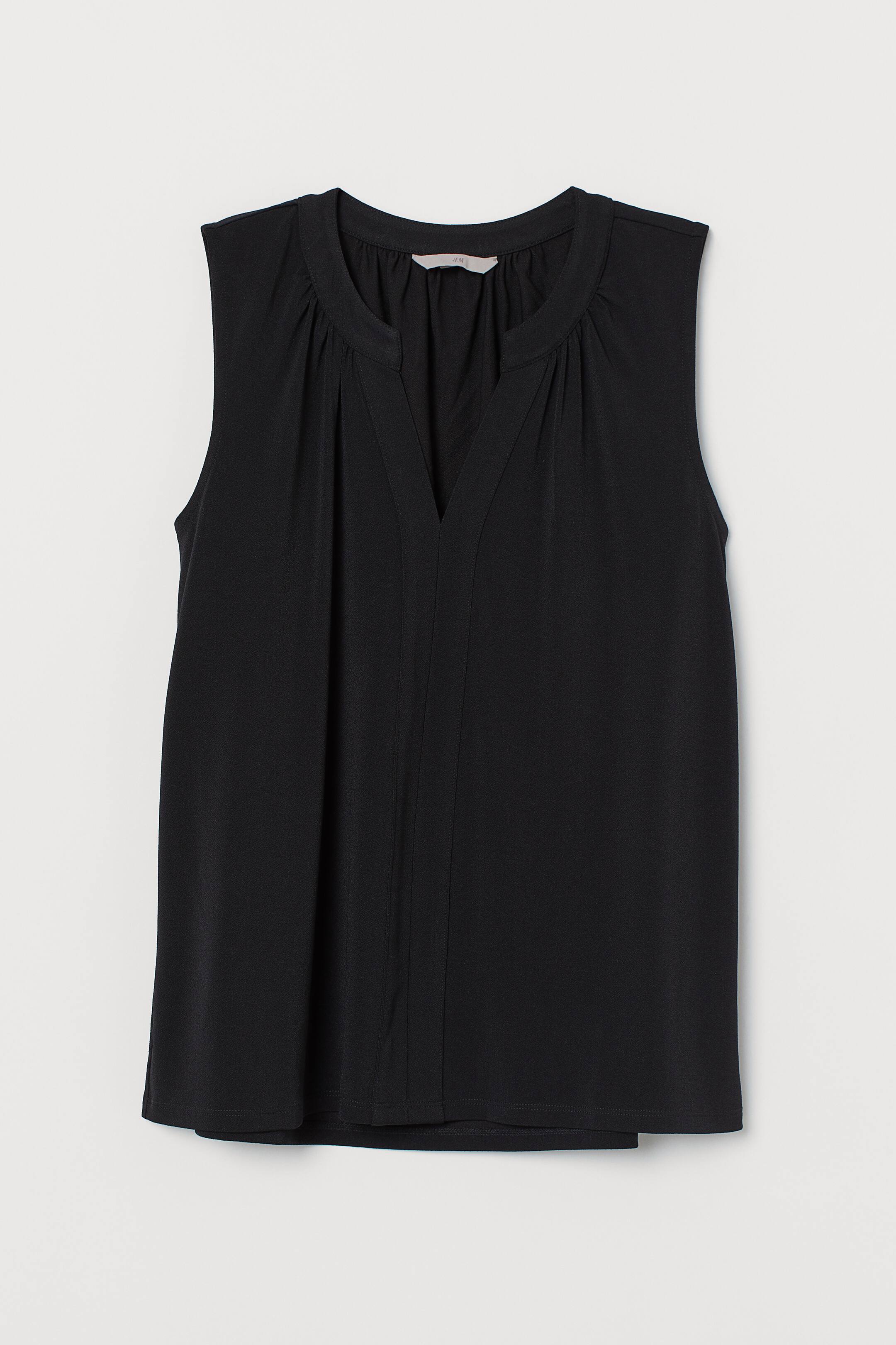 View larger image: Sleeveless top - Black - Ladies | H&M 1