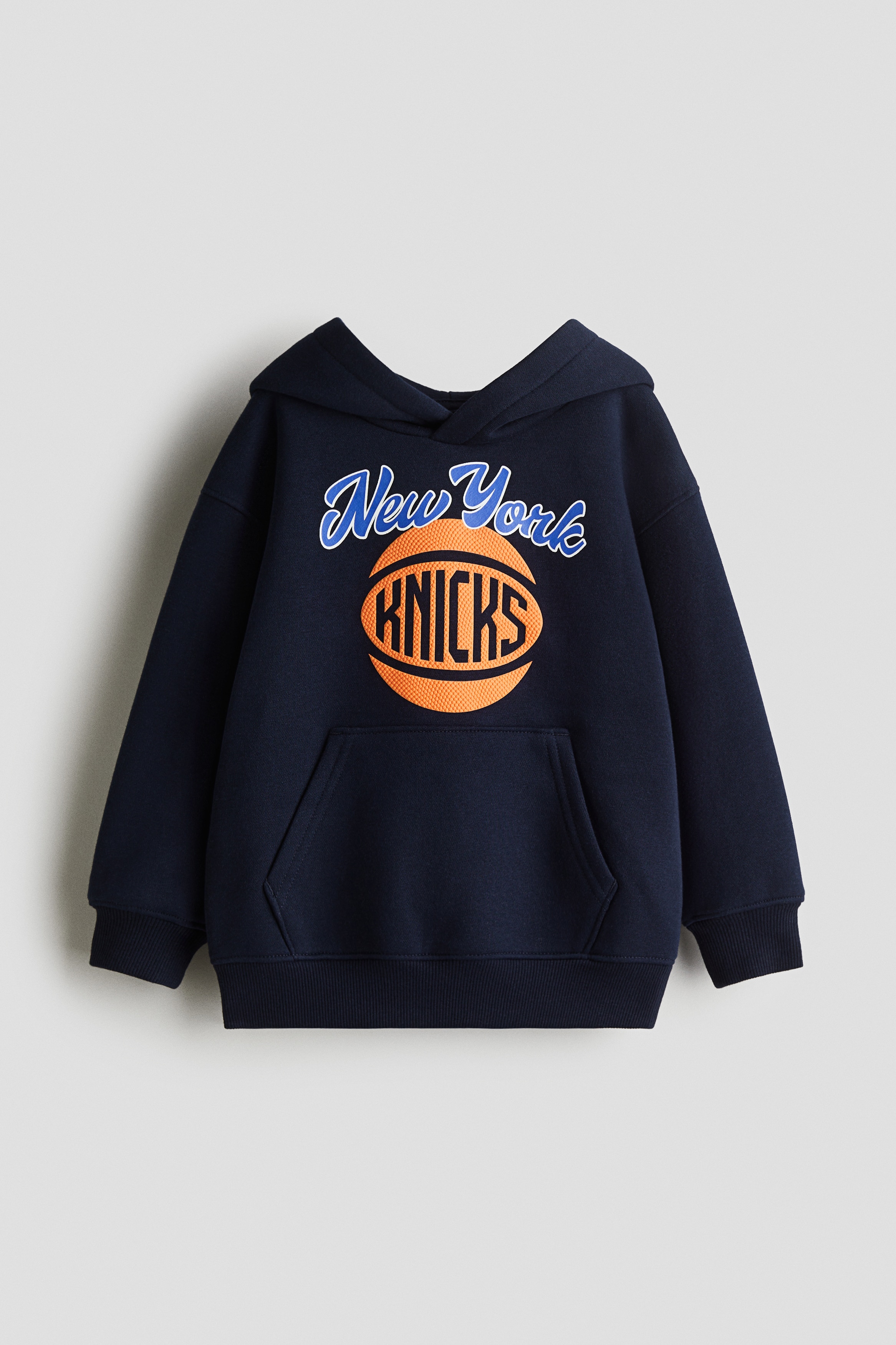 Printed Hoodie - Navy blue/New York Knicks - Kids | H&M US