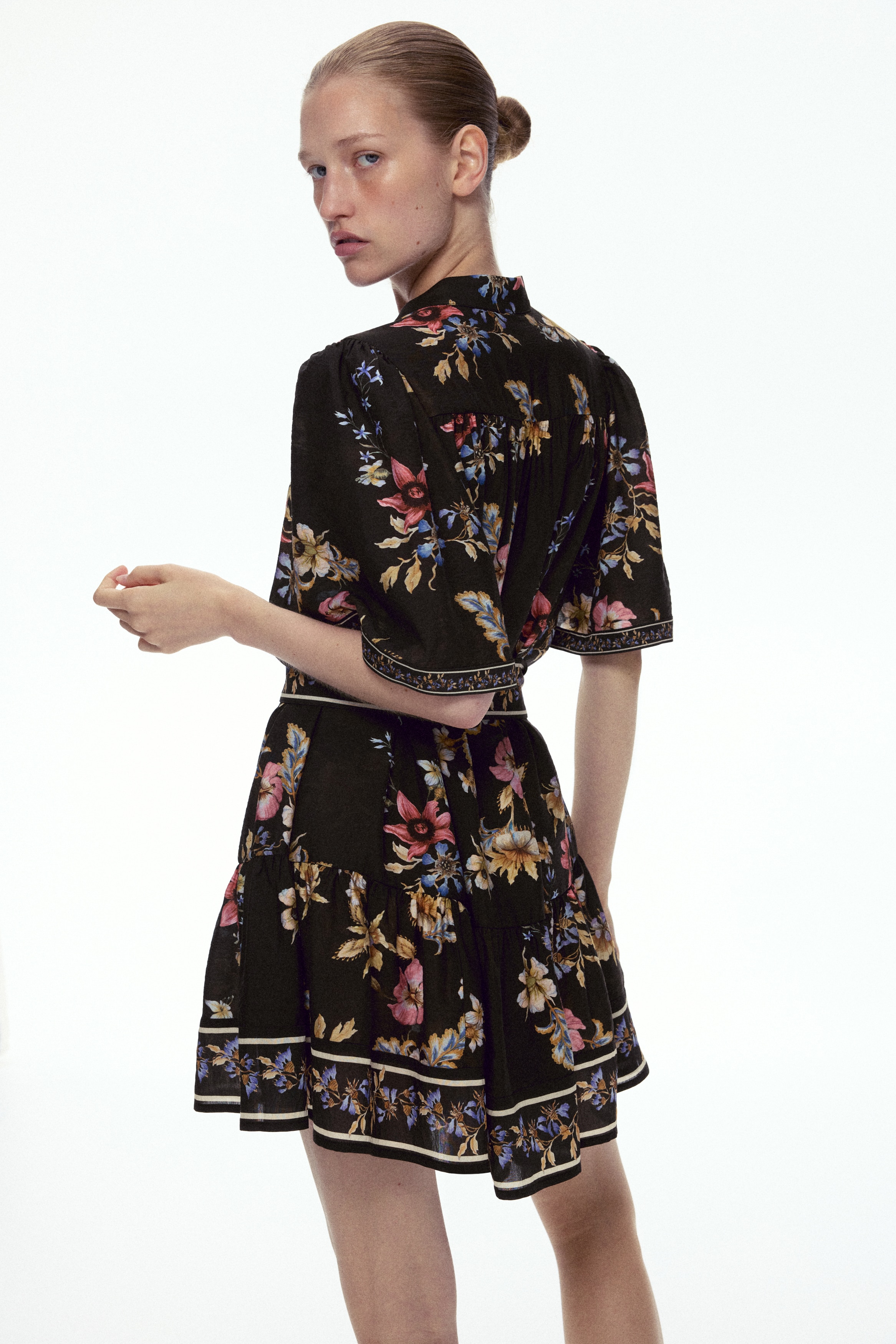 Tie-Detail Button-Front Dress - thumbnail 4
