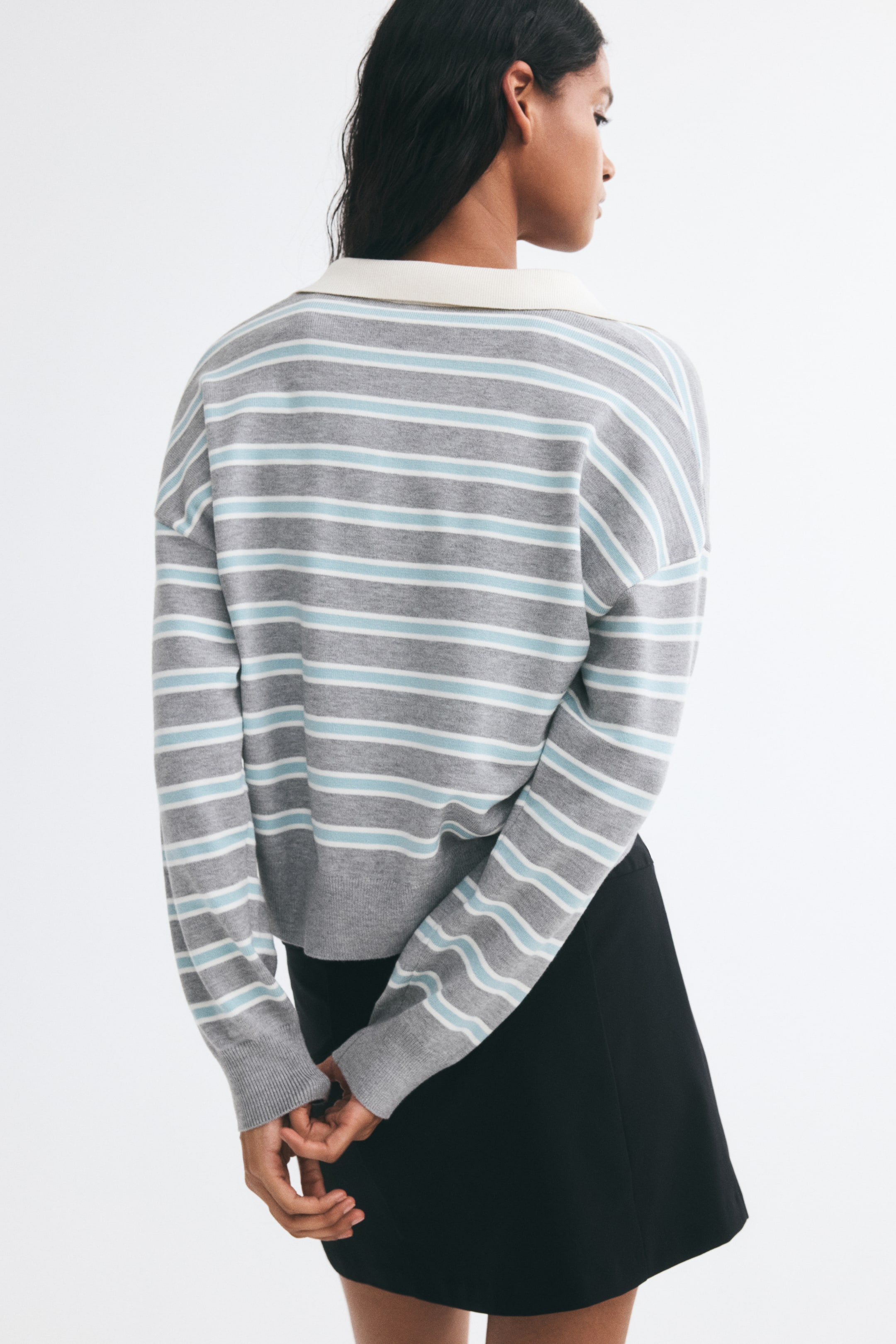 Fine-Knit Polo Shirt