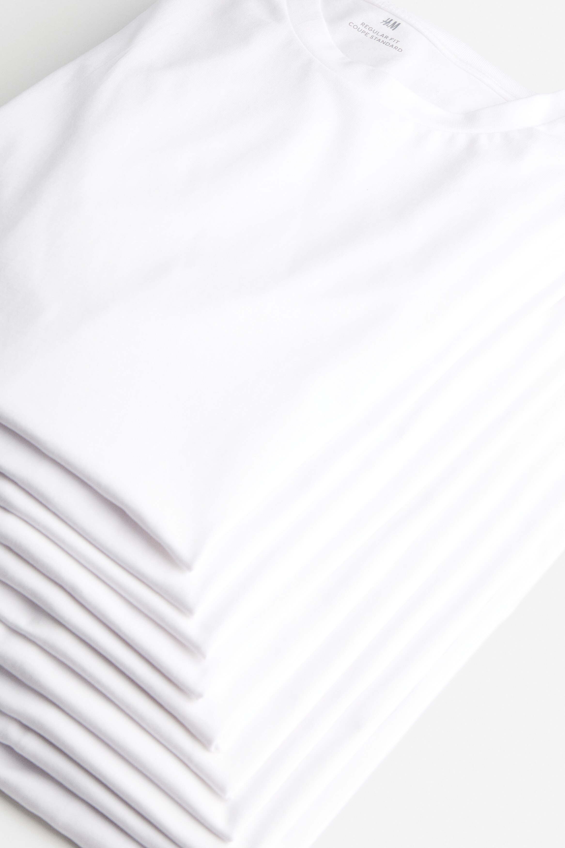 10-pack Regular Fit Round-neck T-shirts