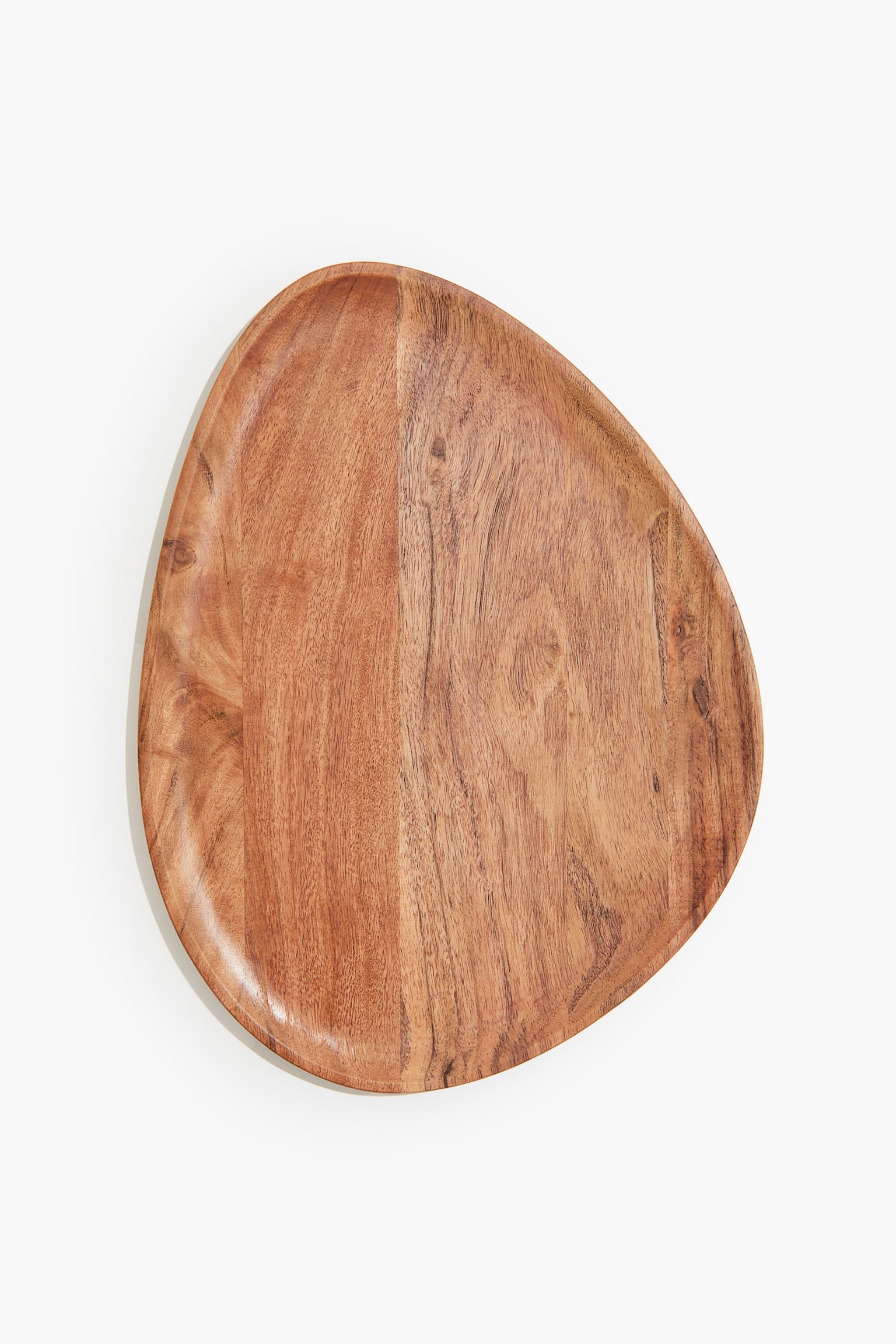 Grande assiette en bois d'acacia - Marron - 1