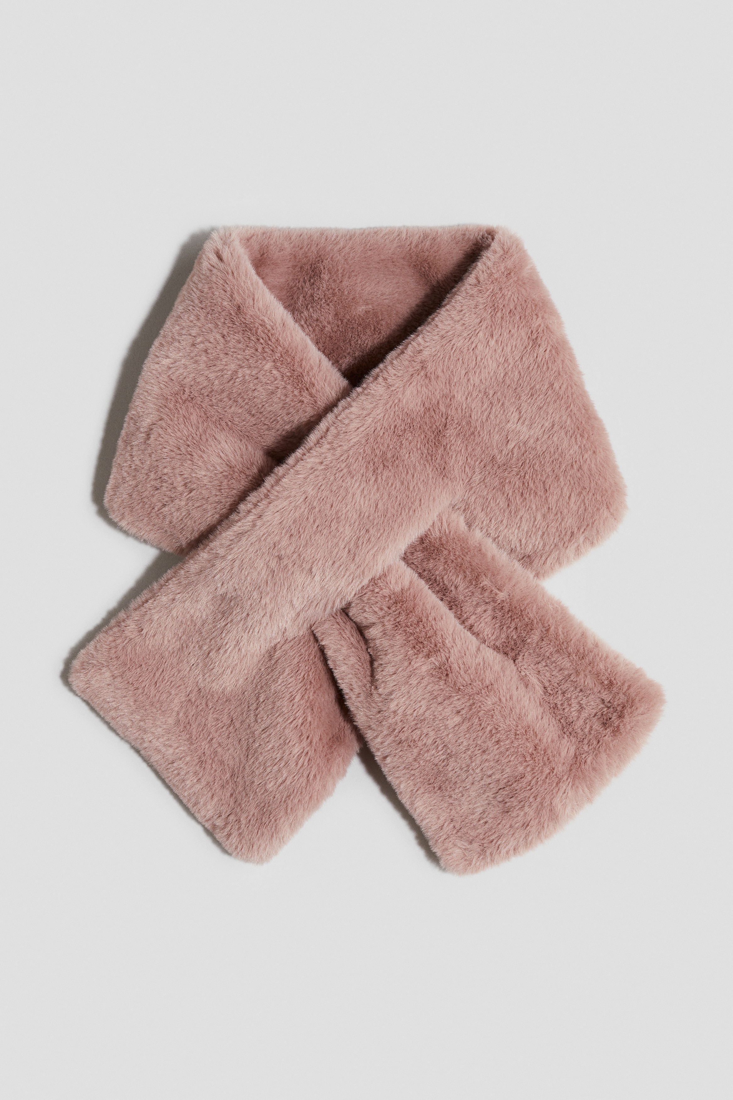 S fuzzy scarf THEREDTHREAD ピンク Fluffy Scarf - Dusty pink - Kids | H&M US