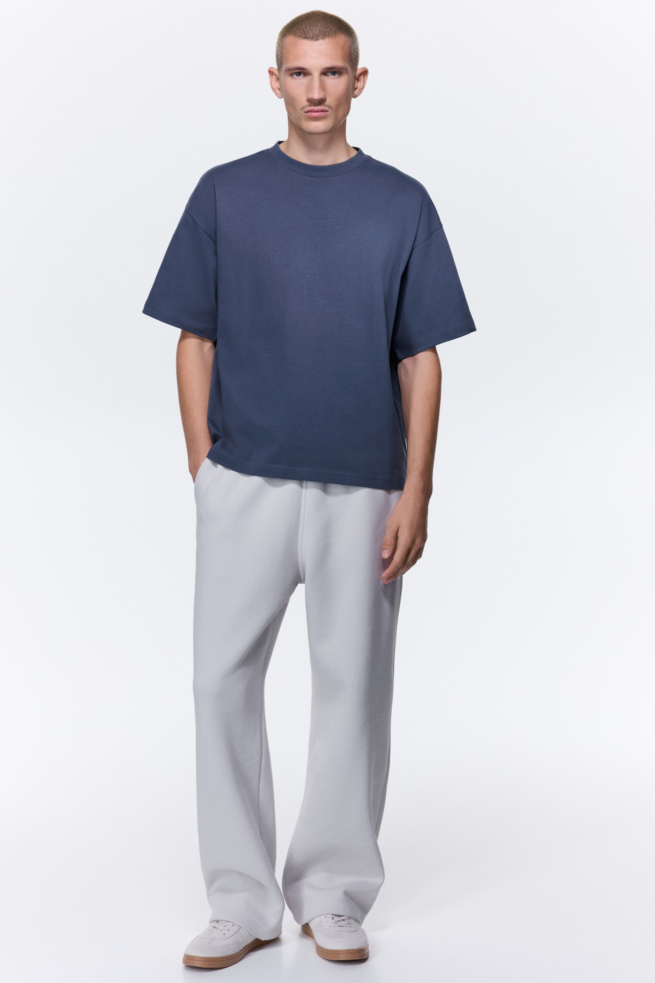 Переглянути збільшене зображення: Спортивні штани Loose Fit - Світло-сірий - Men | H&M UA 1