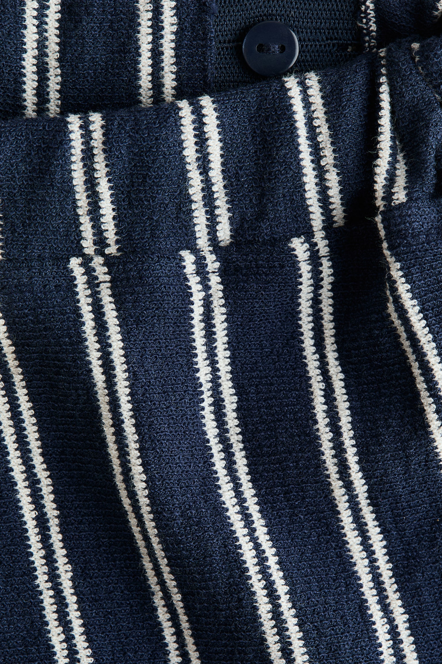 Textured jersey trousers - Navy blue/Striped/Cream/Dark blue striped/Green - 2