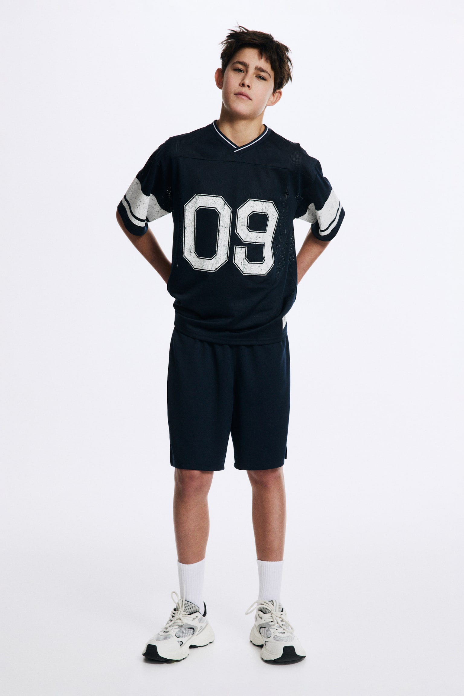 2-piece printed sports set with DryMove™ - Tamnoplava/09/Tamnocrvena/09 - 1