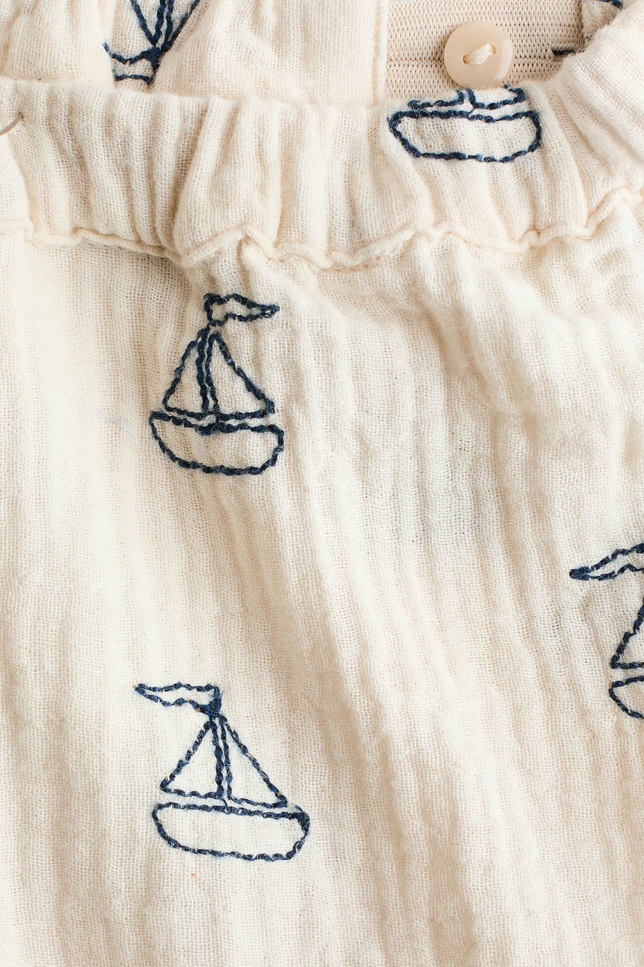 2-Piece Cotton Shirt and Shorts Set
