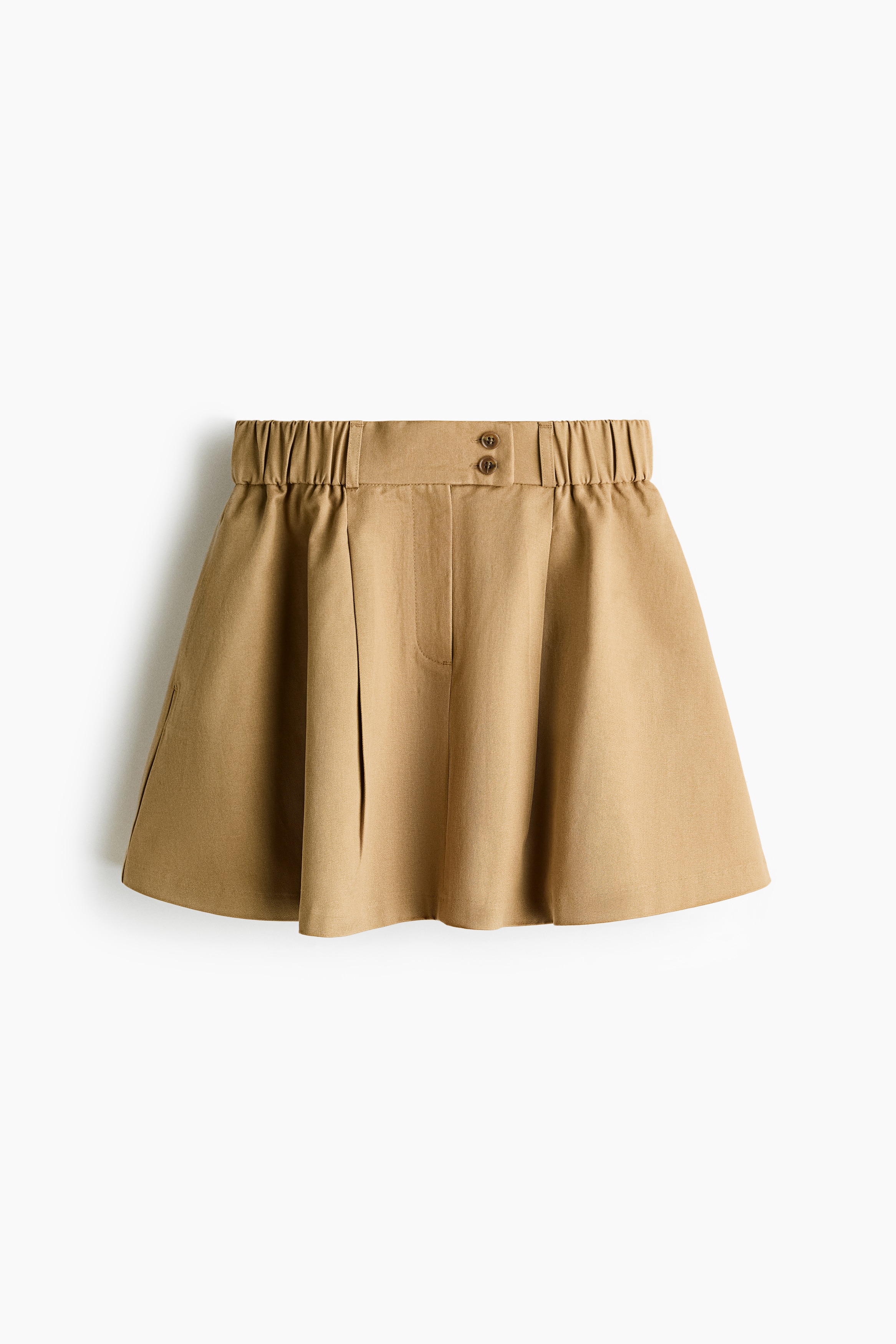 Minijupe évasée - Beige foncé