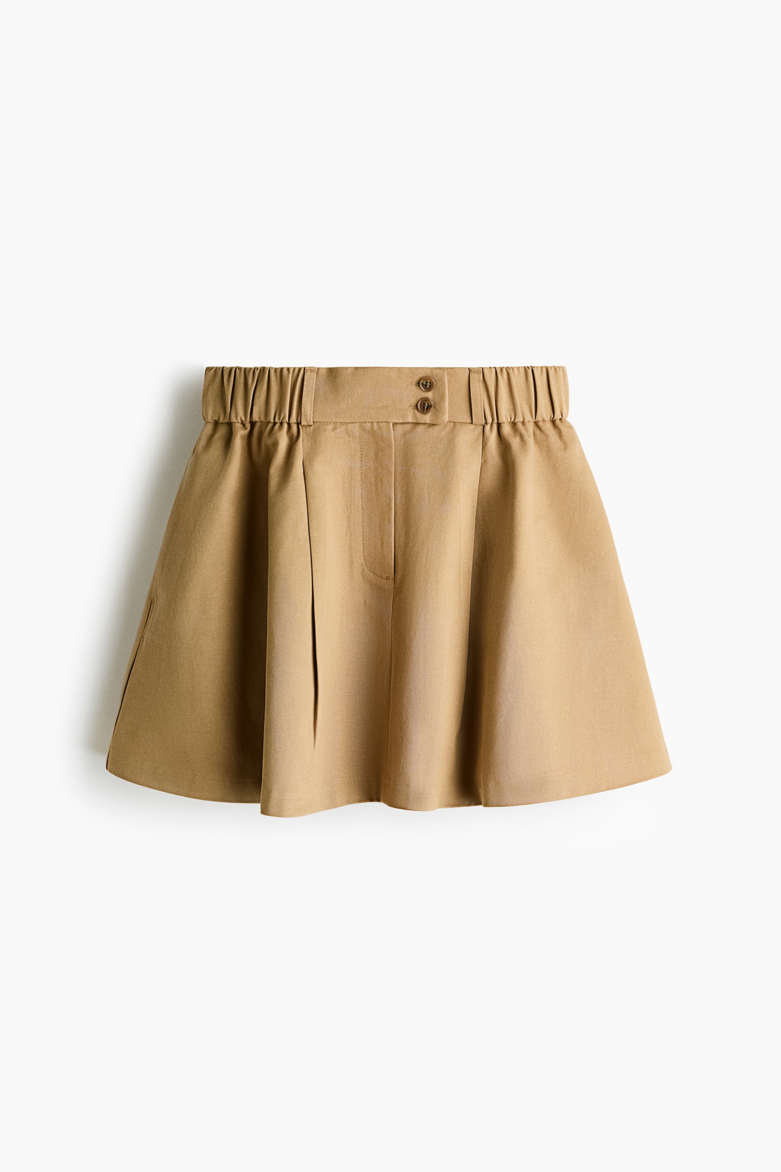 Flared mini skirt - Dark beige - 2