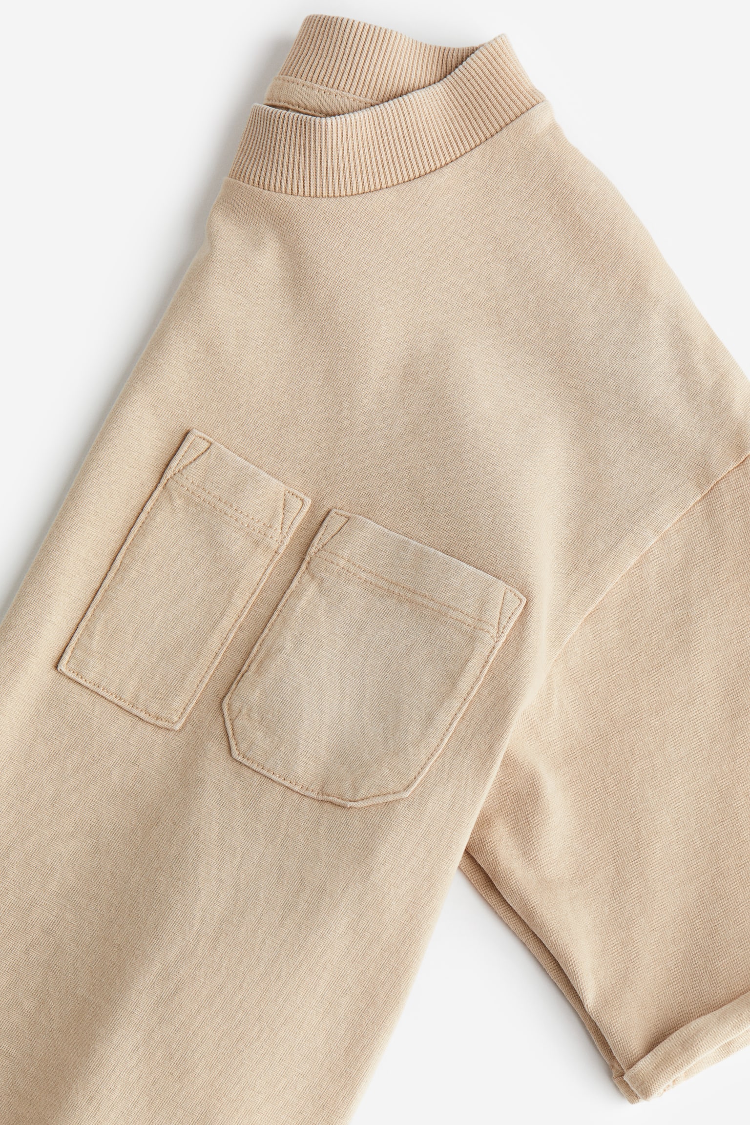 Pocket-detail T-shirt - Beige - 3