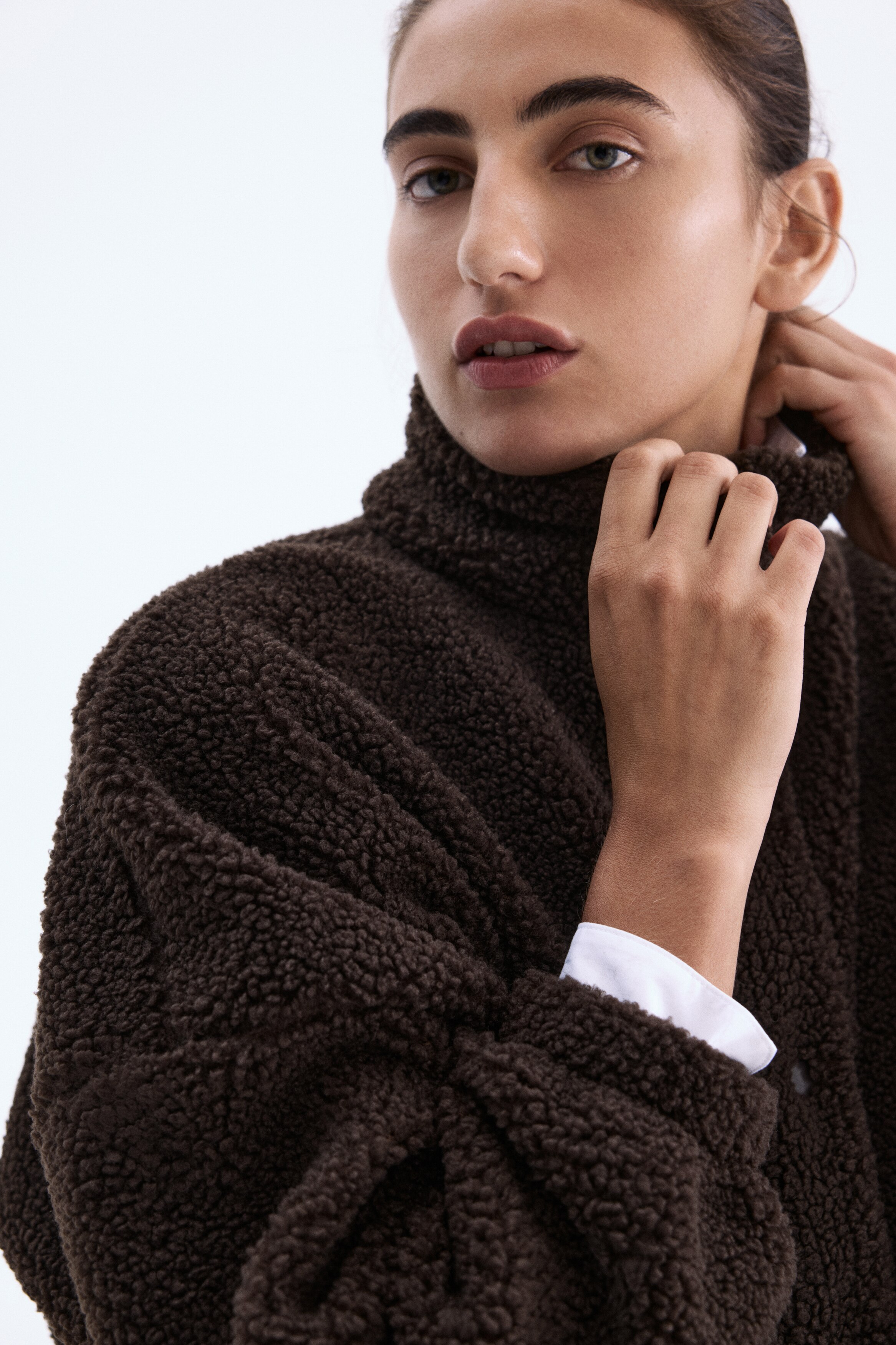 テディジャケット - ダークブラウン - レディース | H&M JP