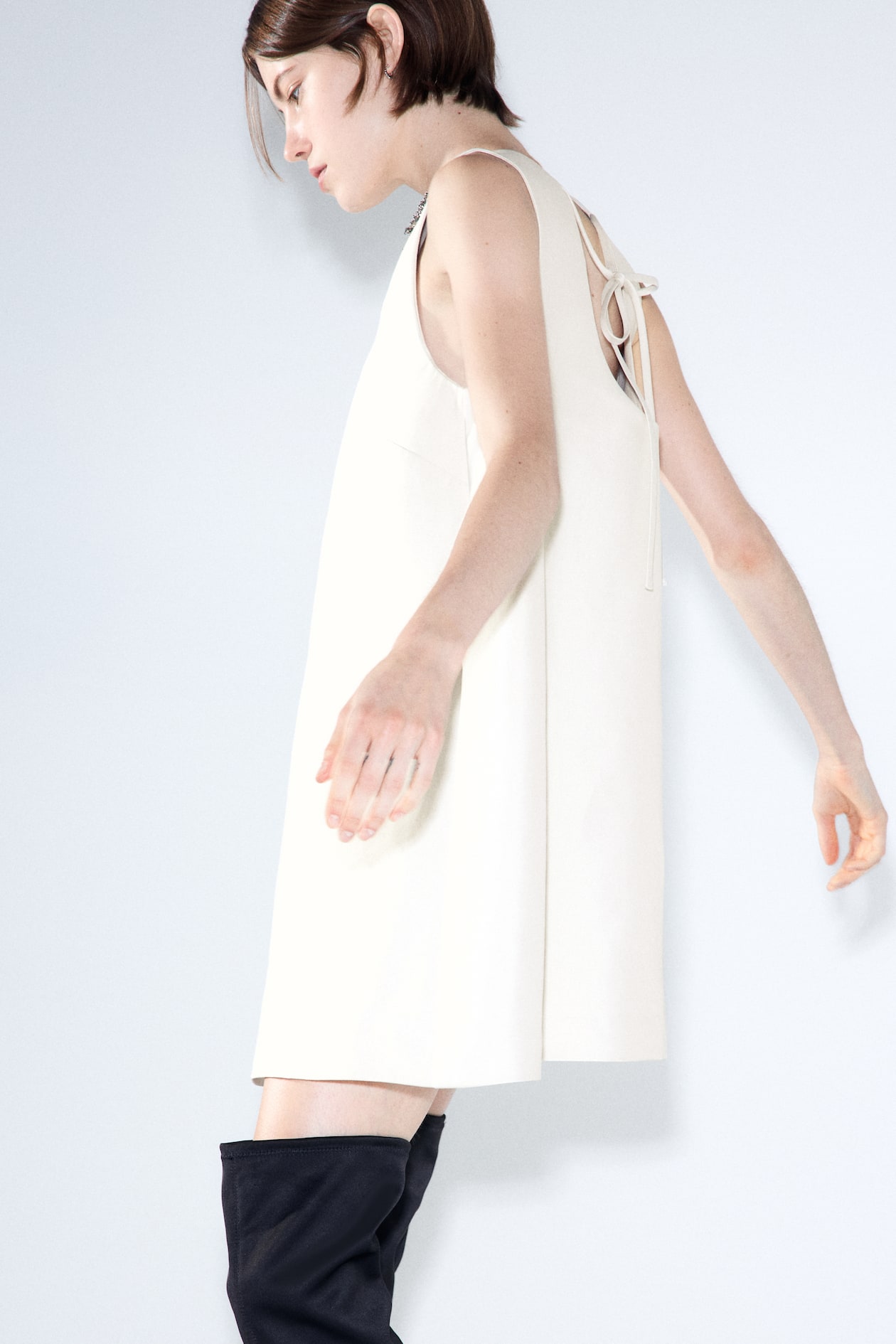 Embellished A-Line Dress - image 4