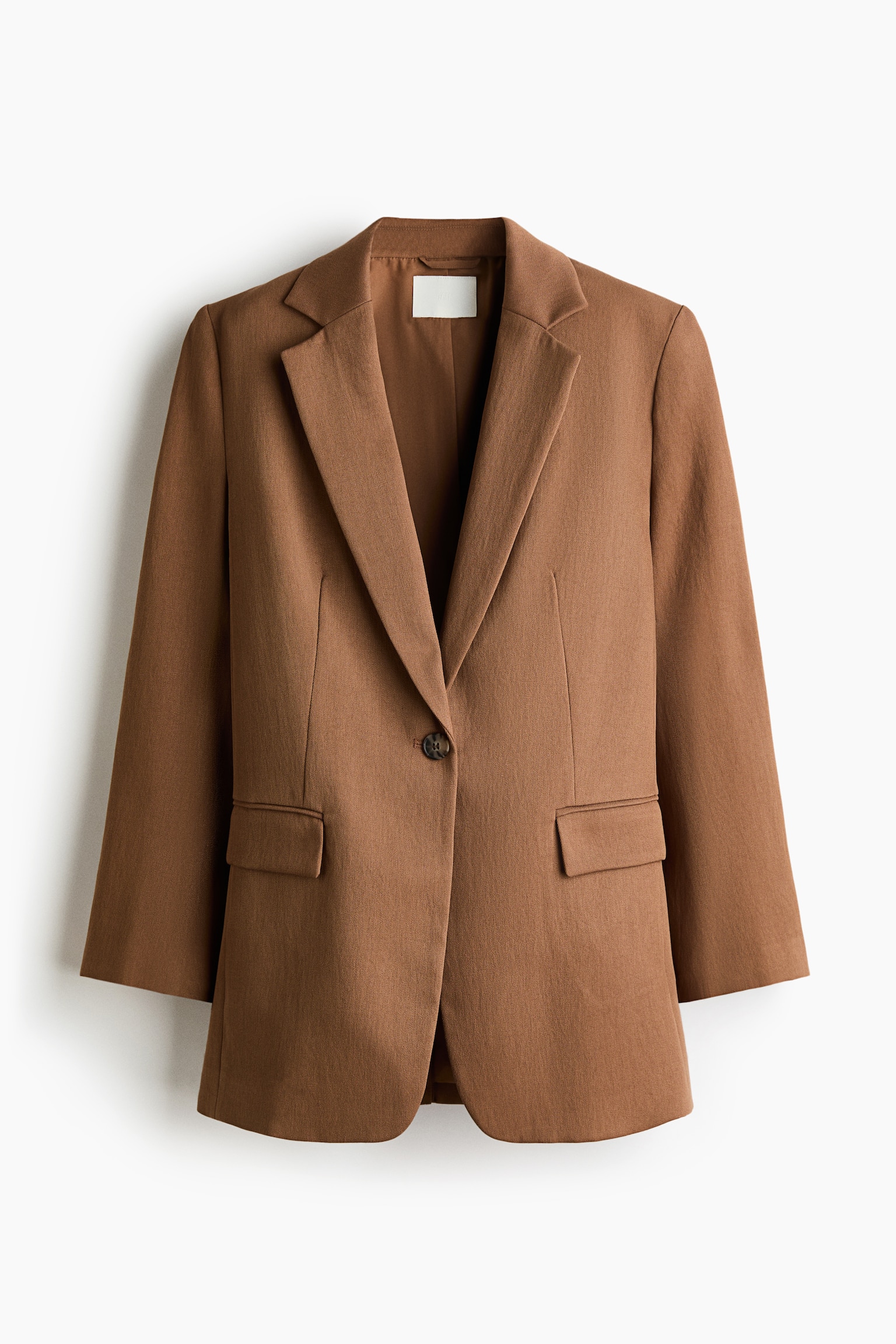 Blazer à fermeture droite - Marron