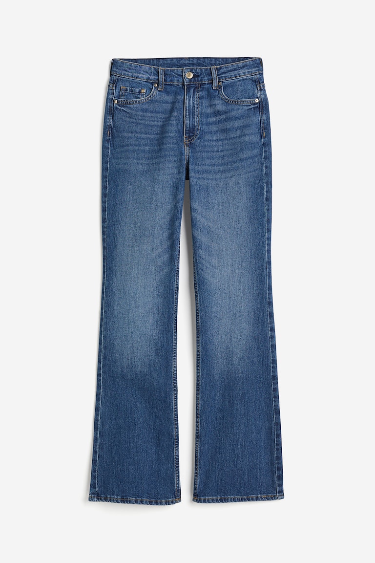 Blue bootcut high jeans