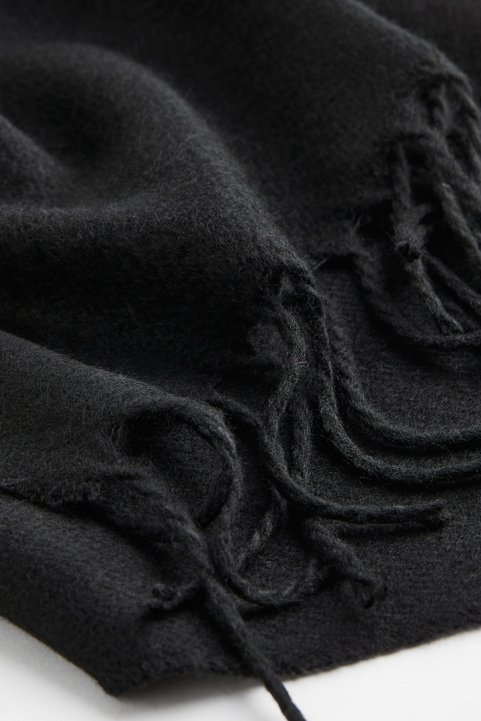 Woven scarf - Black/Beige - 3