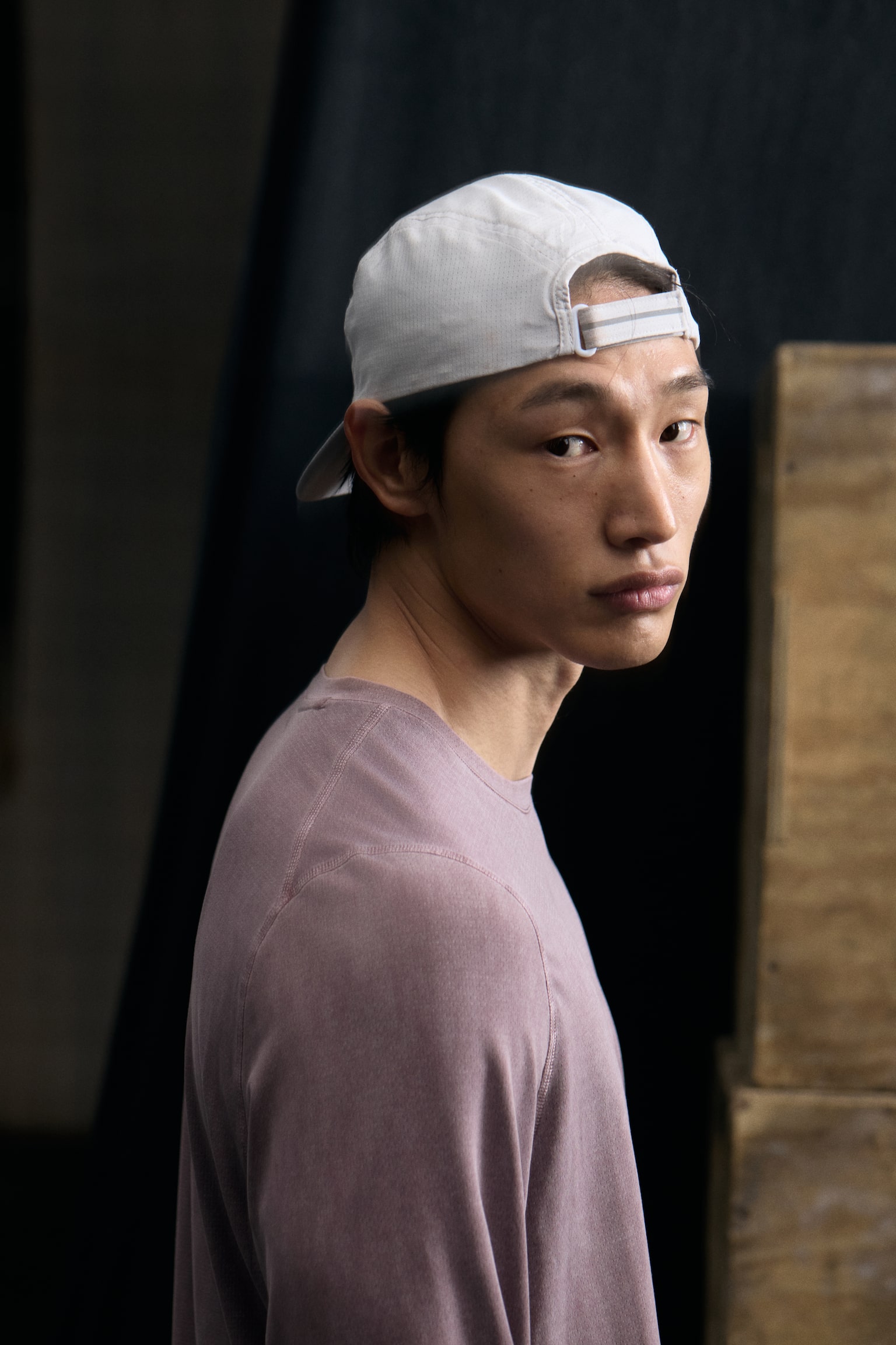 חולצת ספורט עם שרוולים ארוכים Regular Fit DryMove™ - סגול מאובק - 5