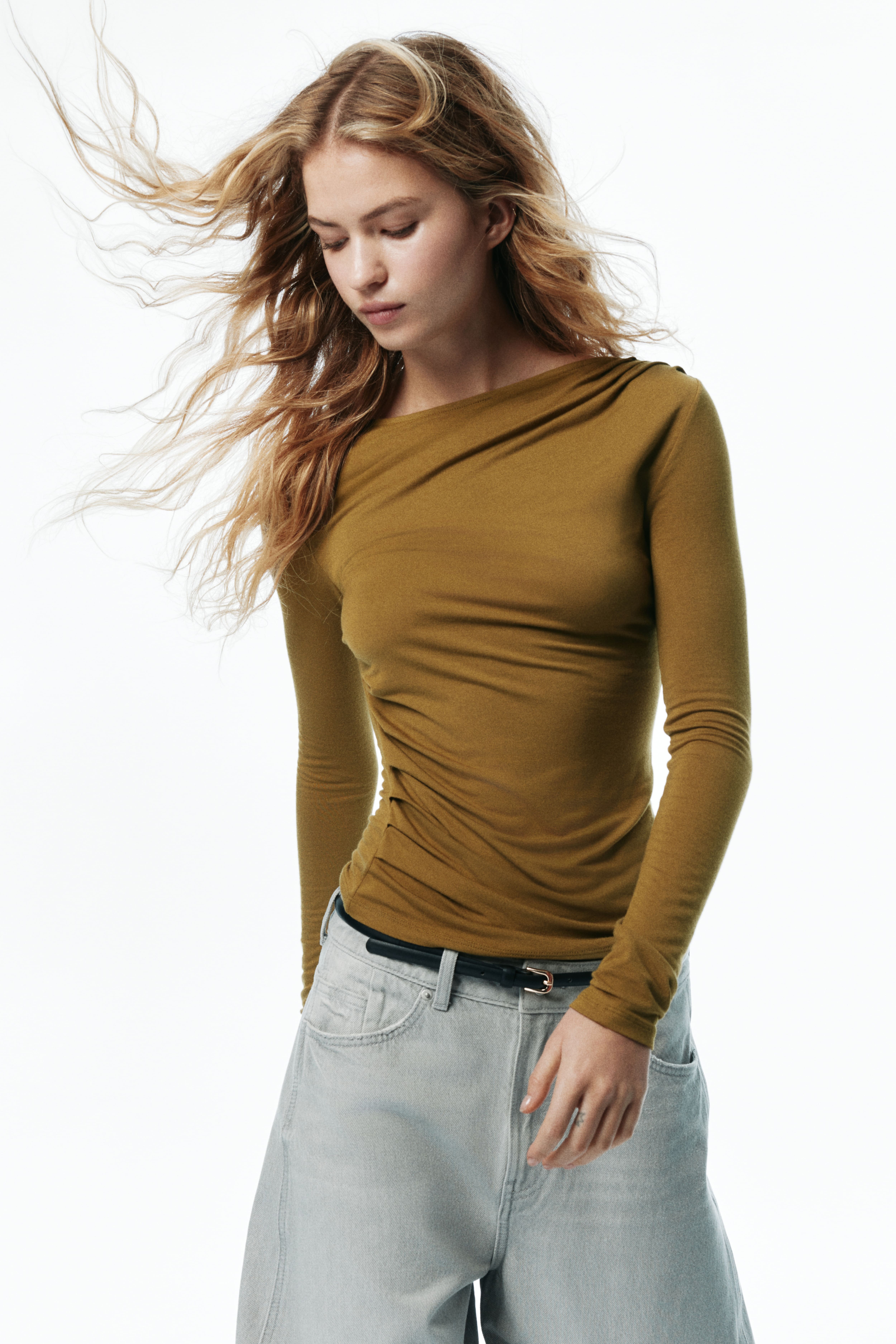 Draped Viscose Top