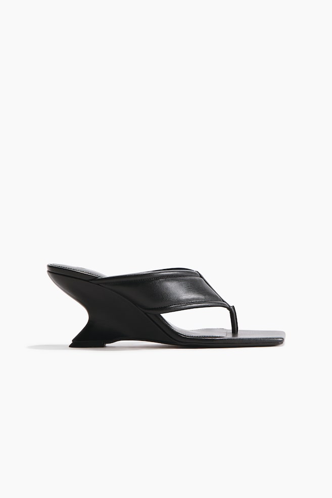 Sandalias de cuña - Negro - 1