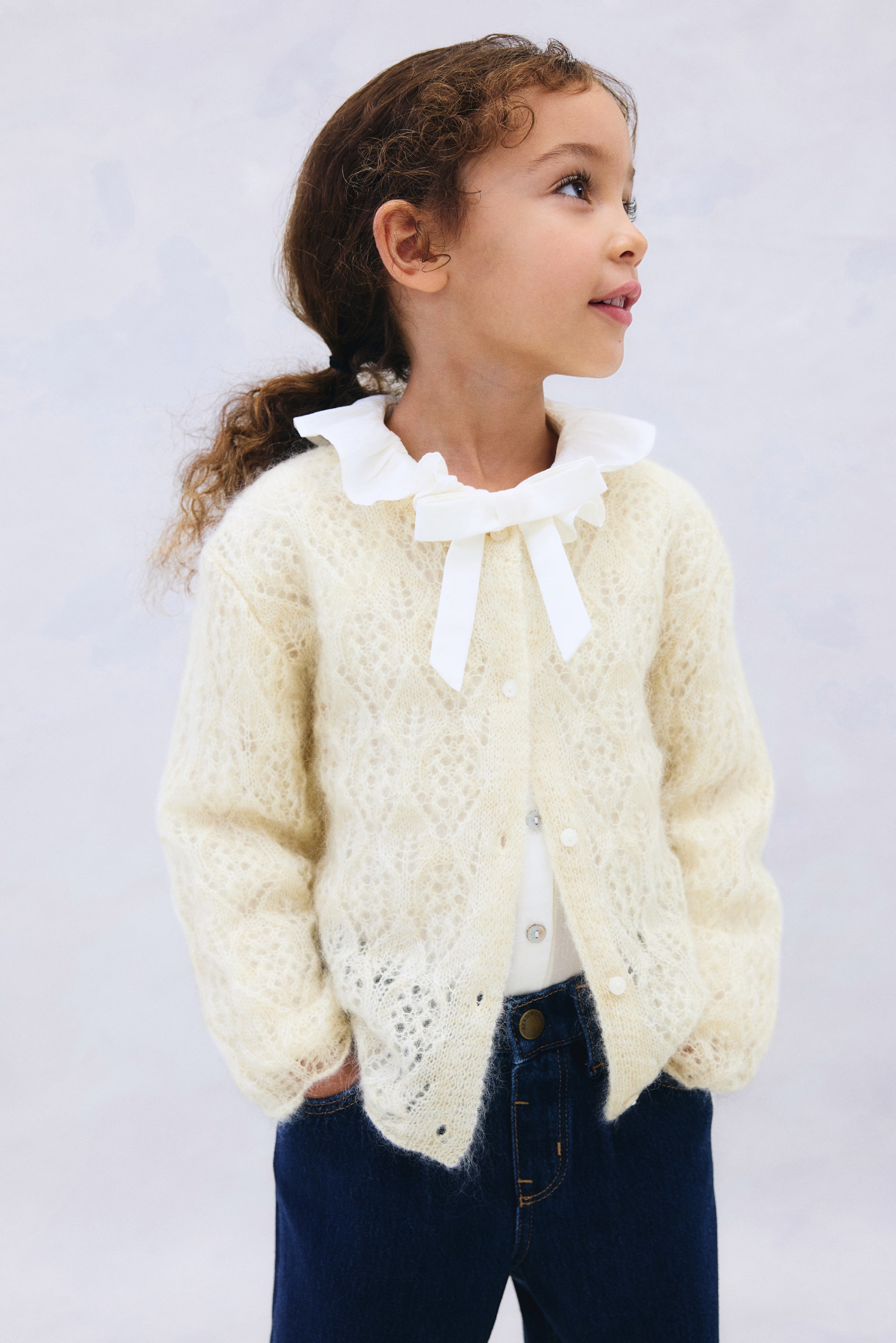 View larger image: Mohair-blend cardigan - Cream - Kids | H&M GB 1