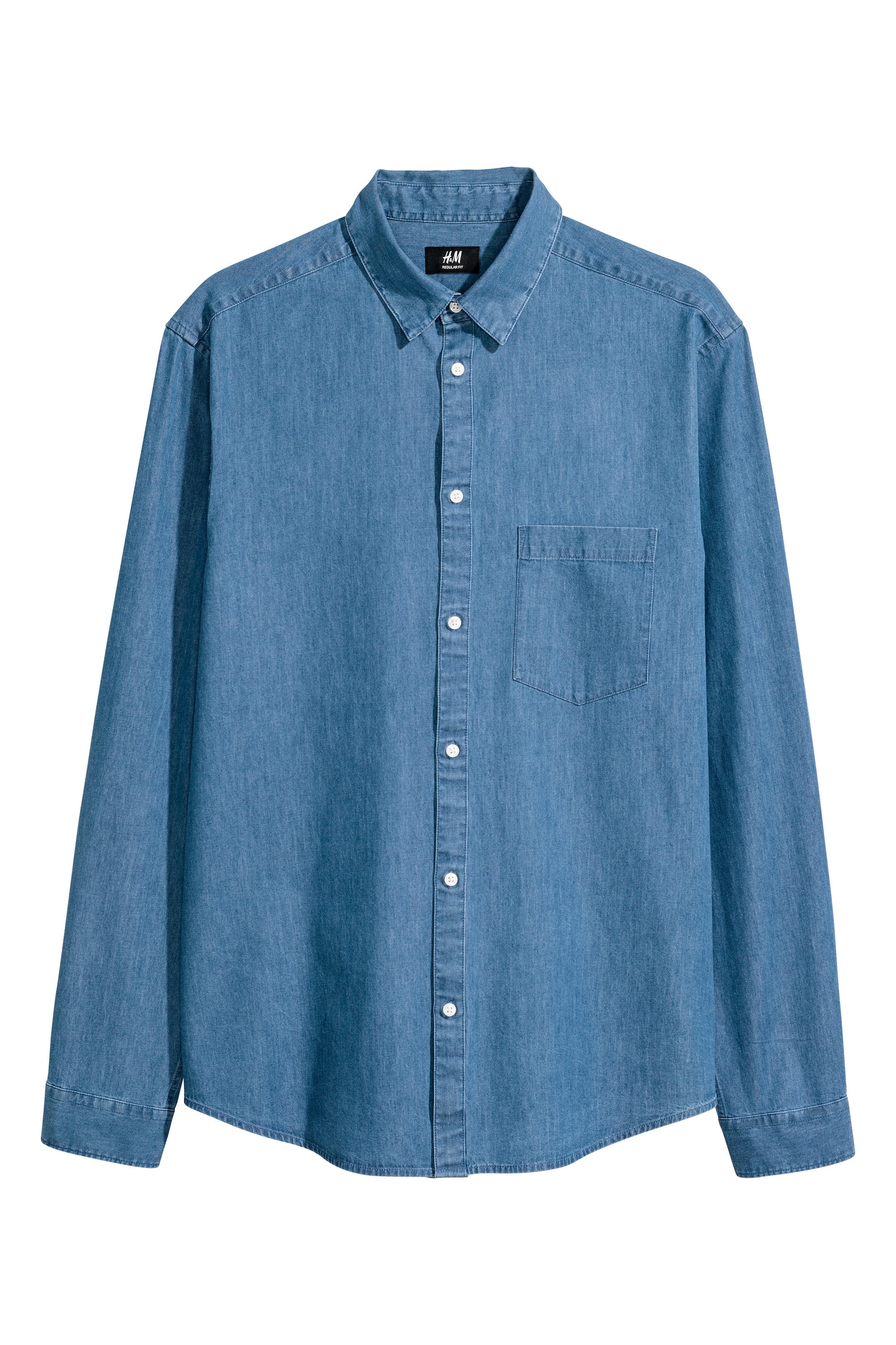 View larger image: Denim shirt Regular fit - Denim blue - Men | H&M GB 1