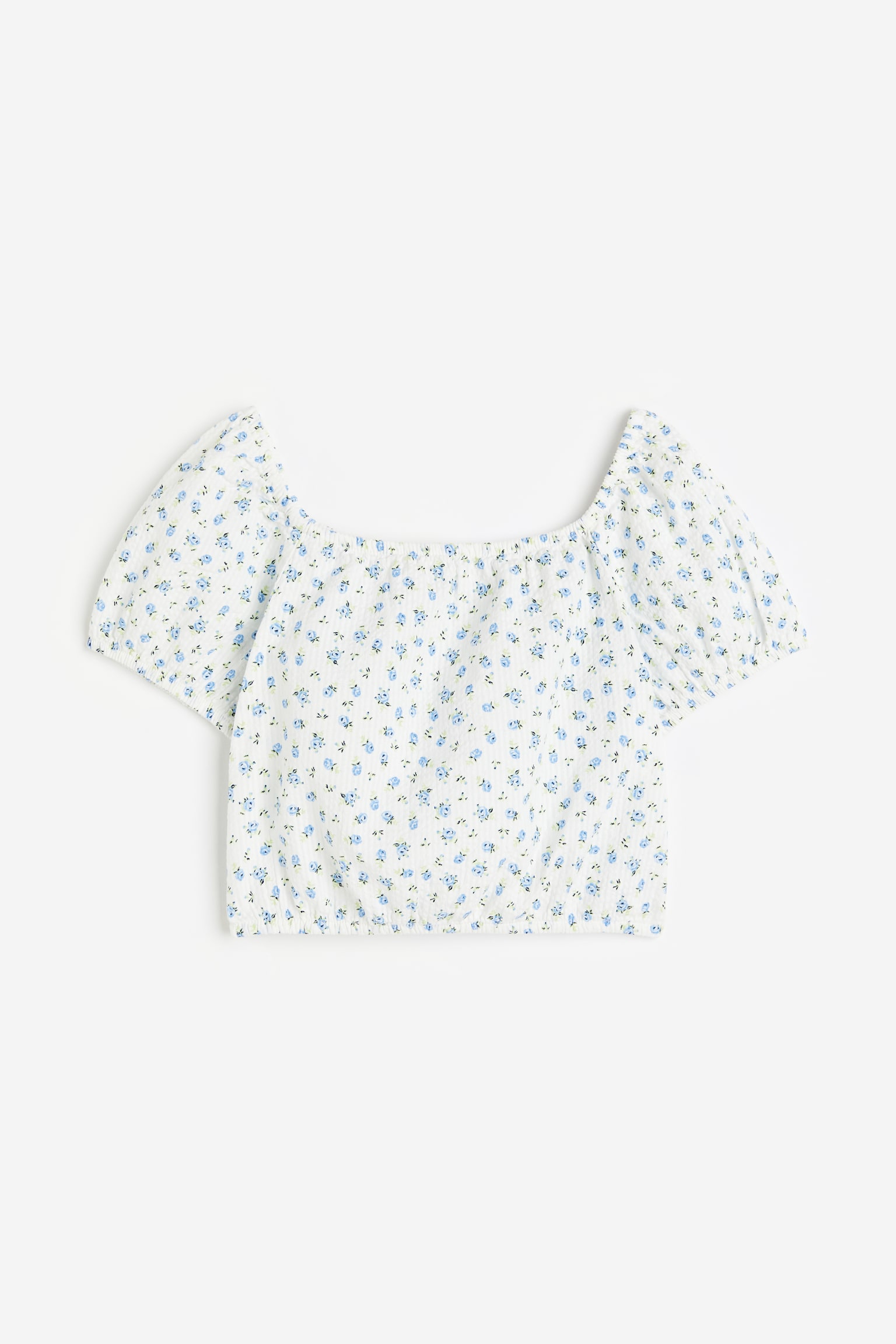 Raglan Sleeve Blouse - Natural white/Floral/Black - 1