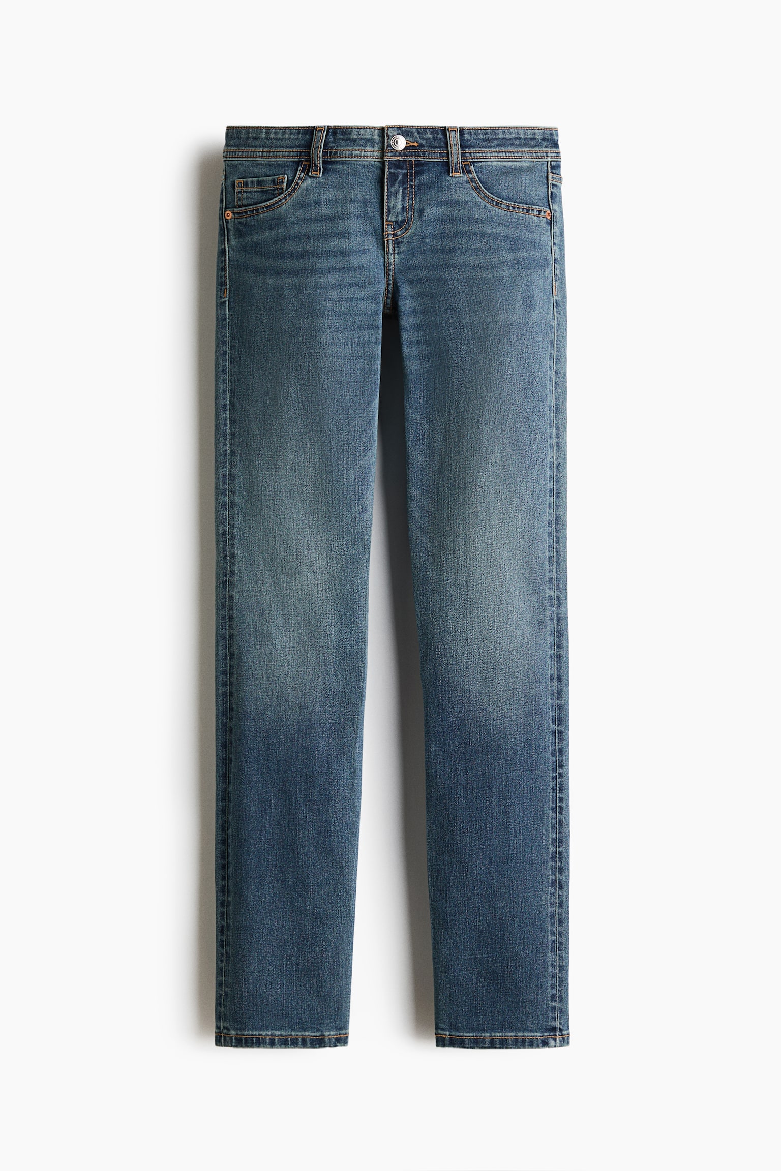 Skinny Ultra Low Waist Ankle Jeans - Azul denim oscuro/Negro denim - 1